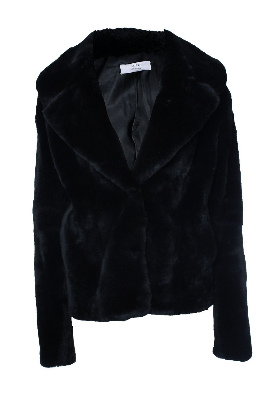 DNA DNA, black rabbit fur coat Size S / US 4 / IT 40 - 1 Thumbnail