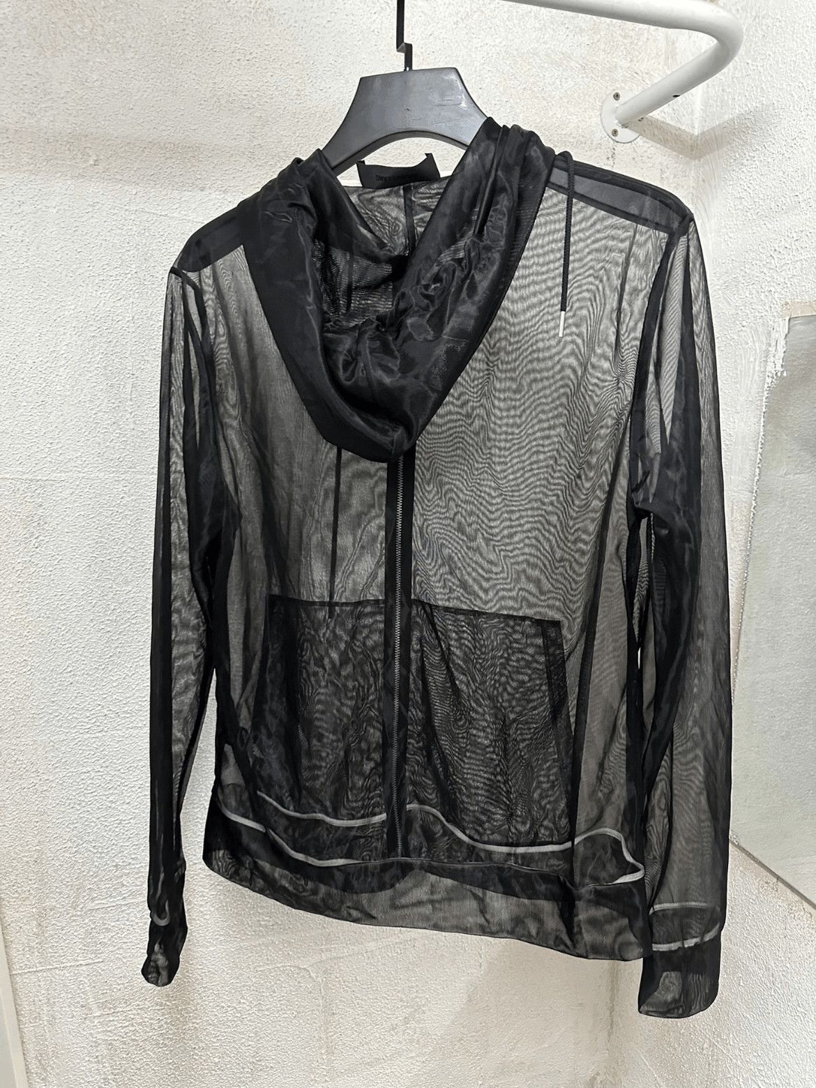 Helmut Lang Helmut Lang Mesh See Through Zip-up Hoodie-2505 Size US M / EU 48-50 / 2 - 4 Thumbnail