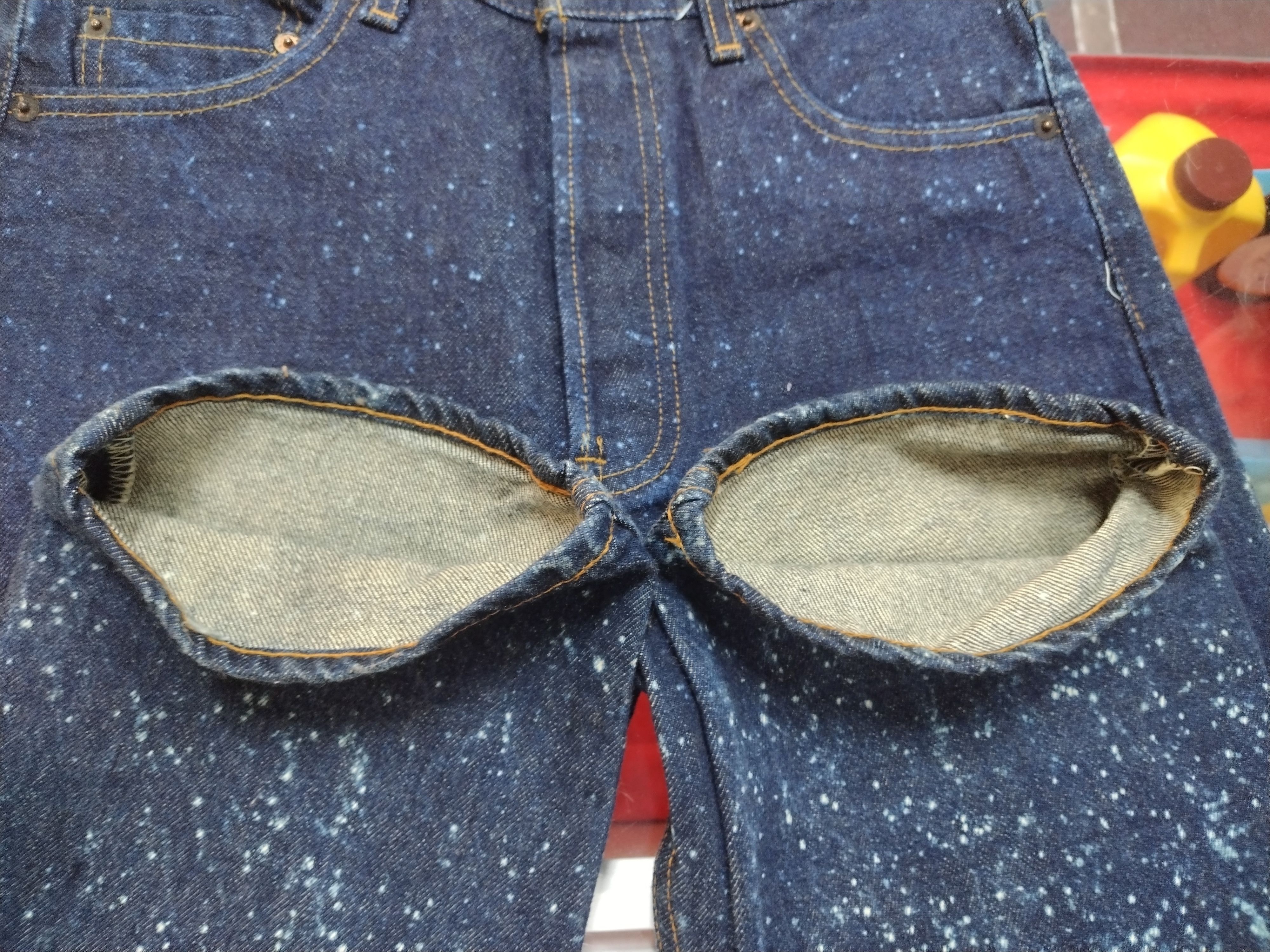 Levi's 🔥AUTHENTIC SNOW WASH NOS VTG LEVIS 501 INDIGO DENIM Size US 32 / EU 48 - 10 Thumbnail