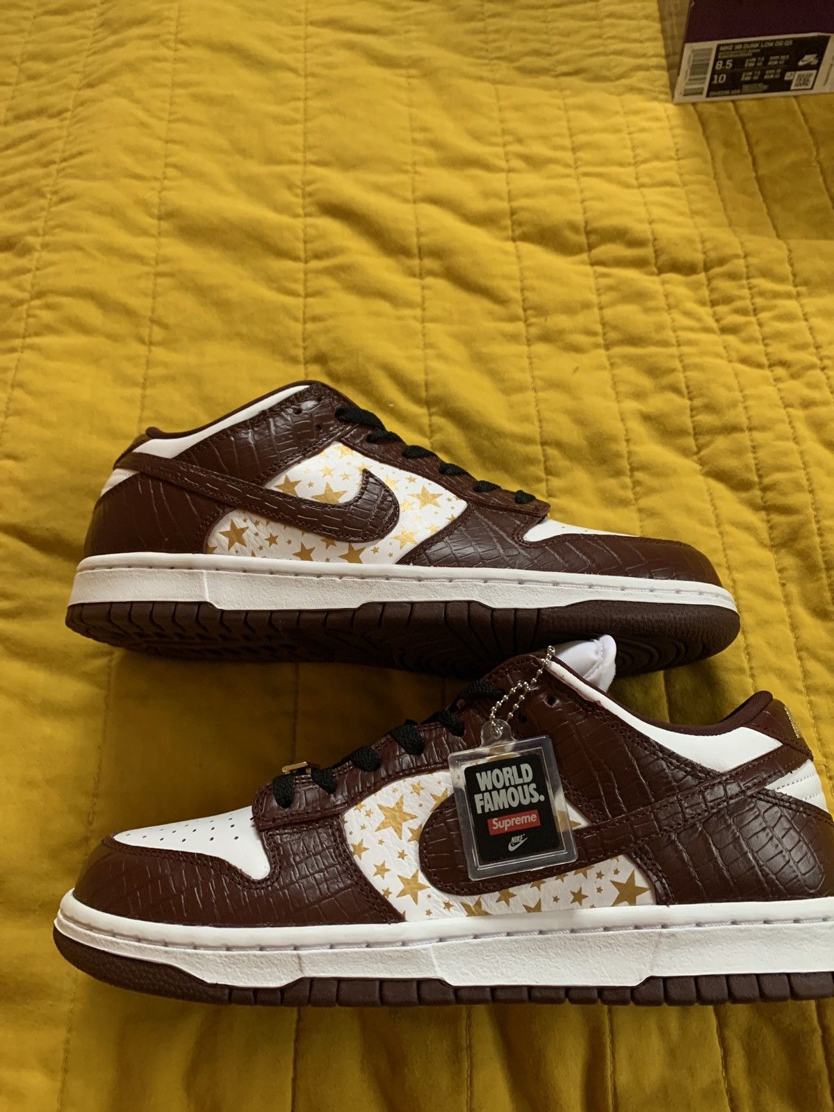 Nike × Supreme Supreme Nike SB Dunk Low OG QS Size US 8.5 / EU 41-42 - 5 Thumbnail