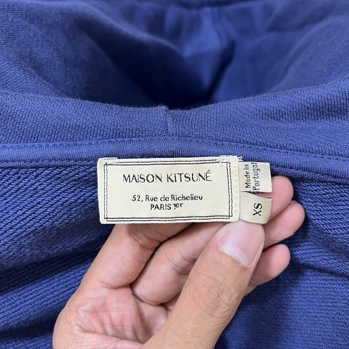 Maison Kitsune Maison Kitsune Fox Head Patch Logo Full Zip Jacket Size XS / US 0-2 / IT 36-38 - 12 Thumbnail