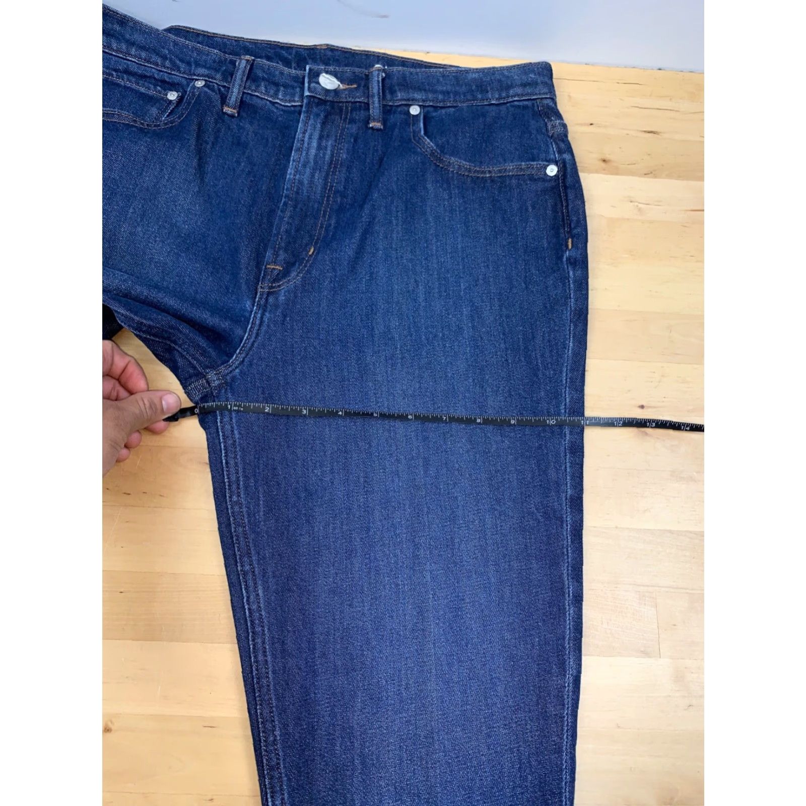 Outerknown Outknown Ambassador Slim Fit Denim Jeans Mens 32x28 Indigo Blue Casual Slim Straight 9383 Size US 32 / EU 48 - 7 Thumbnail