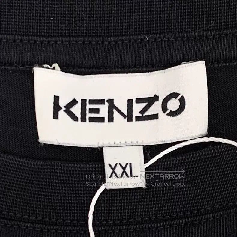 Kenzo Kenzo Black tiger head embroidery cotton round neck short Size US XXL / EU 58 / 5 - 6 Thumbnail