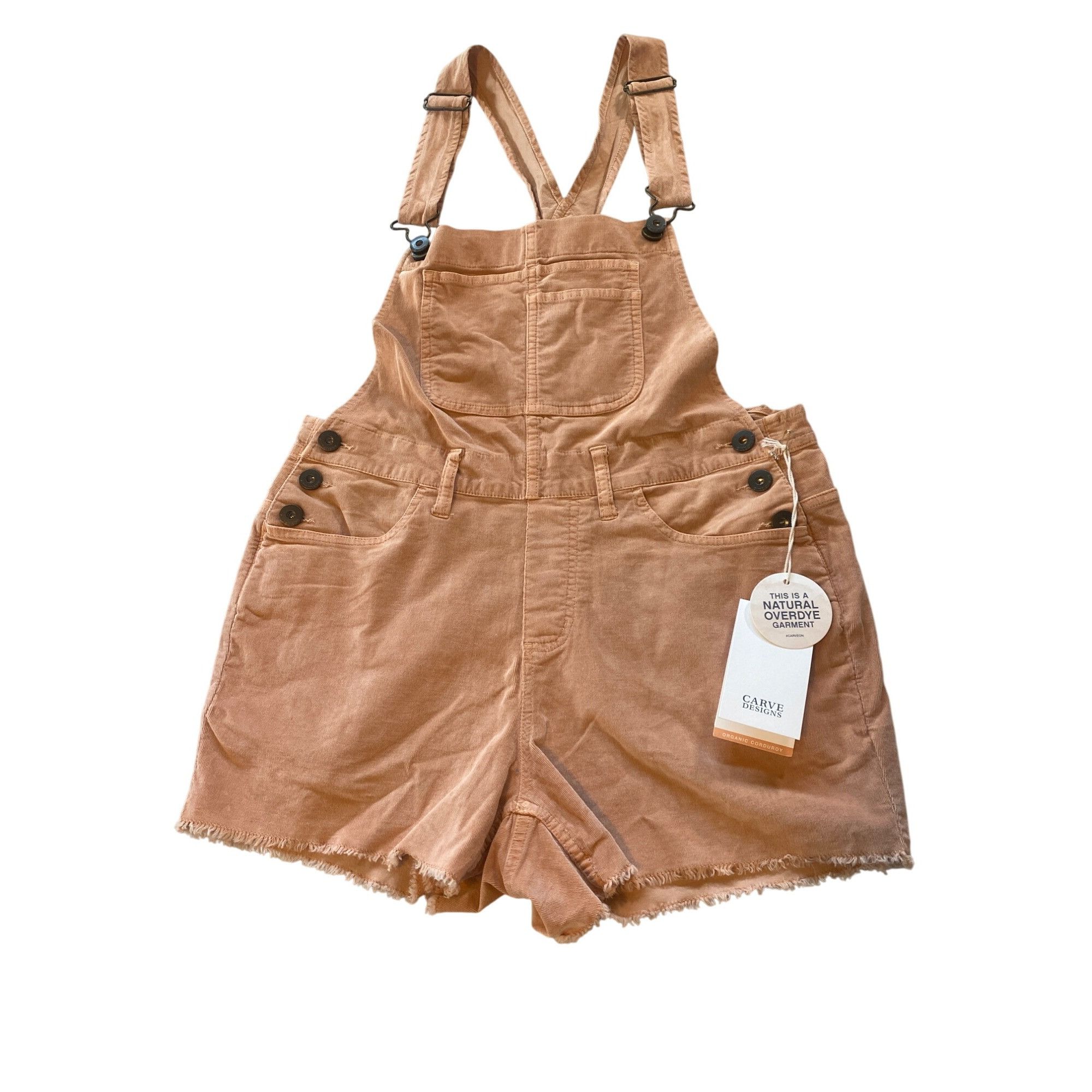 Other NWT Carve Designs Women's 6 Jason Overall Short Washed Pink Size 28" / US 6 / IT 42 - 7 Thumbnail