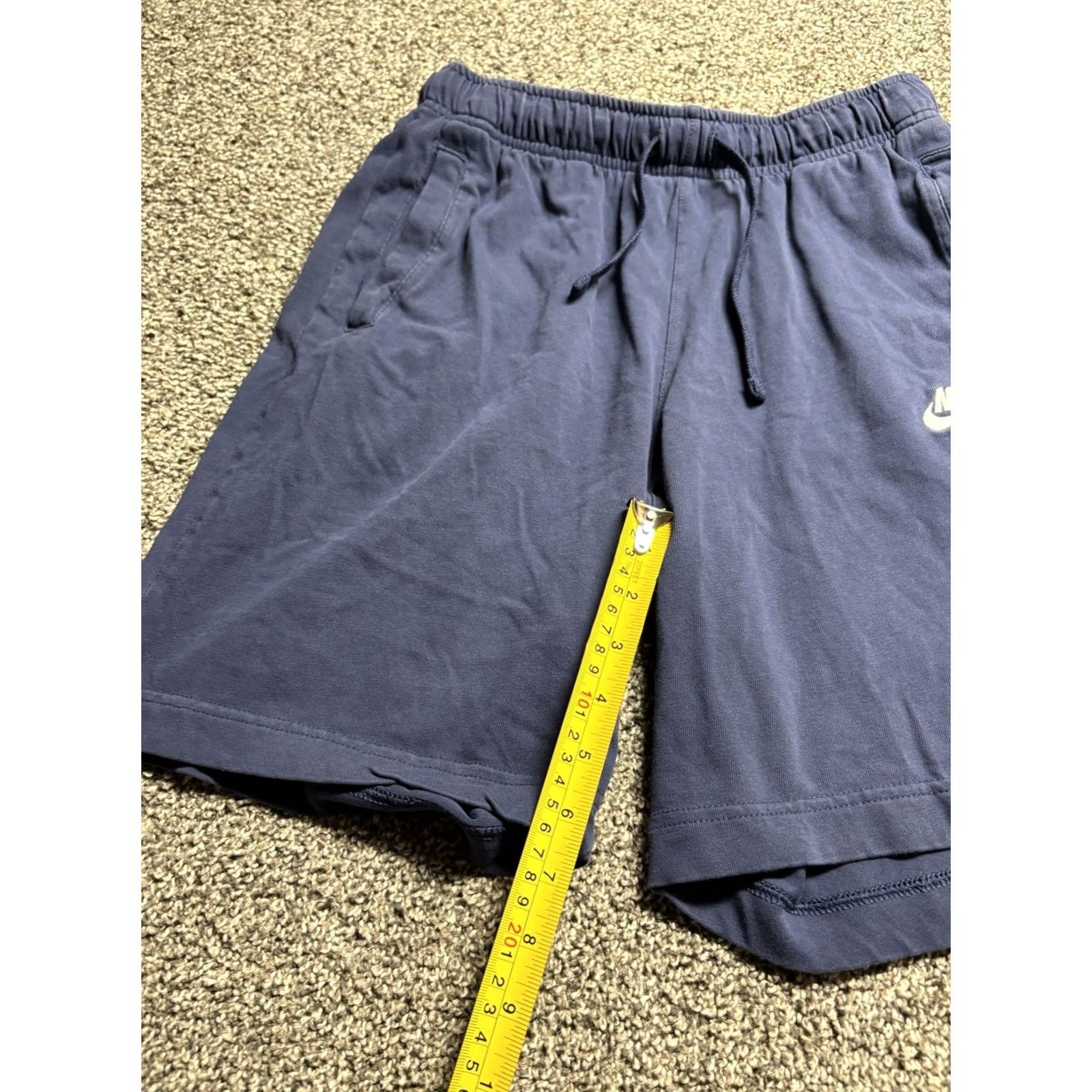Nike Nike Sweat Shorts Mens S Blue Cotton Fleece Athletic Lounge BV2772 Size US 29 - 7 Thumbnail