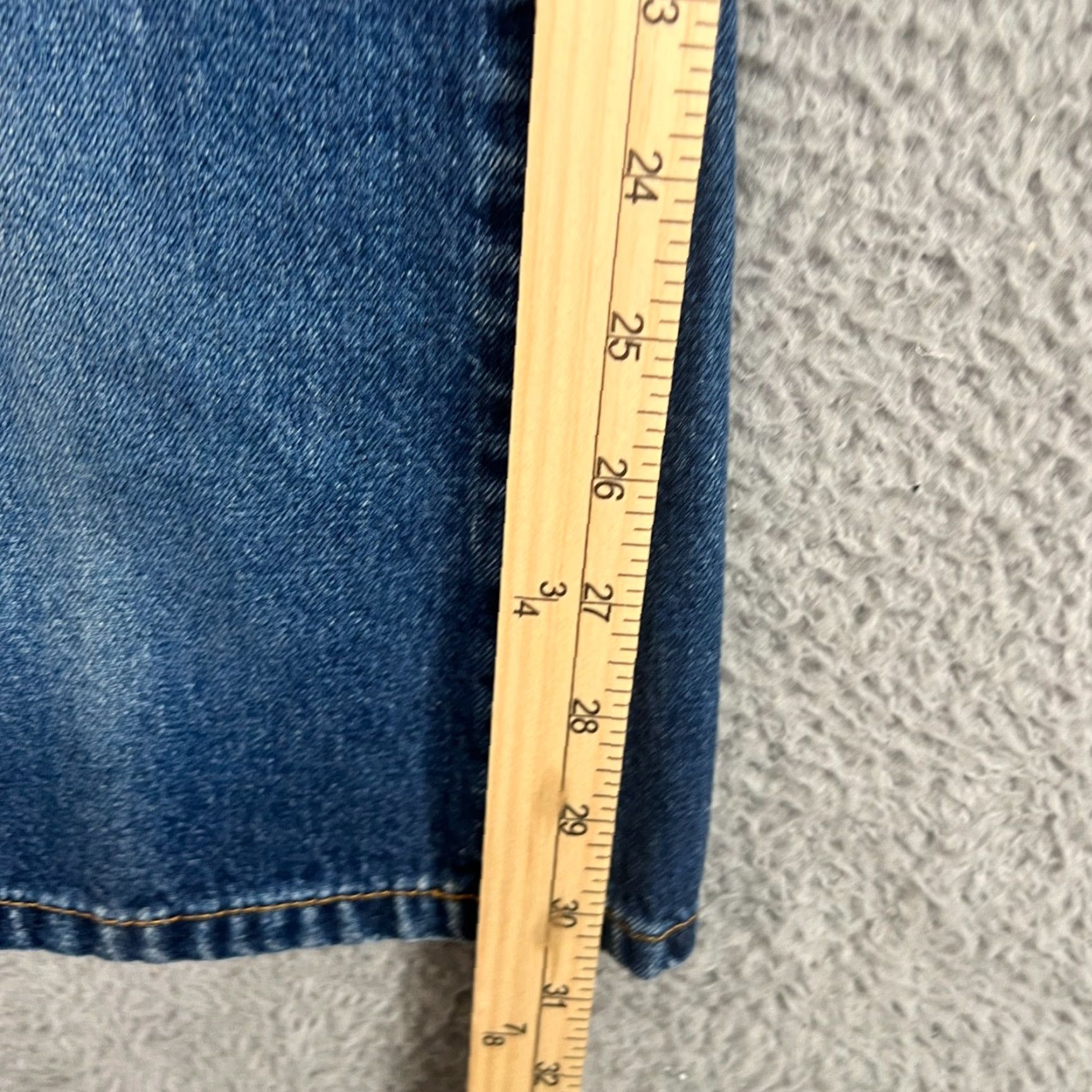Calvin Klein VINTAGE Calvin Klein Jeans Women Flared Pants 28 Blue Denim 90s Classic Size 26" / US 2 / IT 38 - 4 Thumbnail