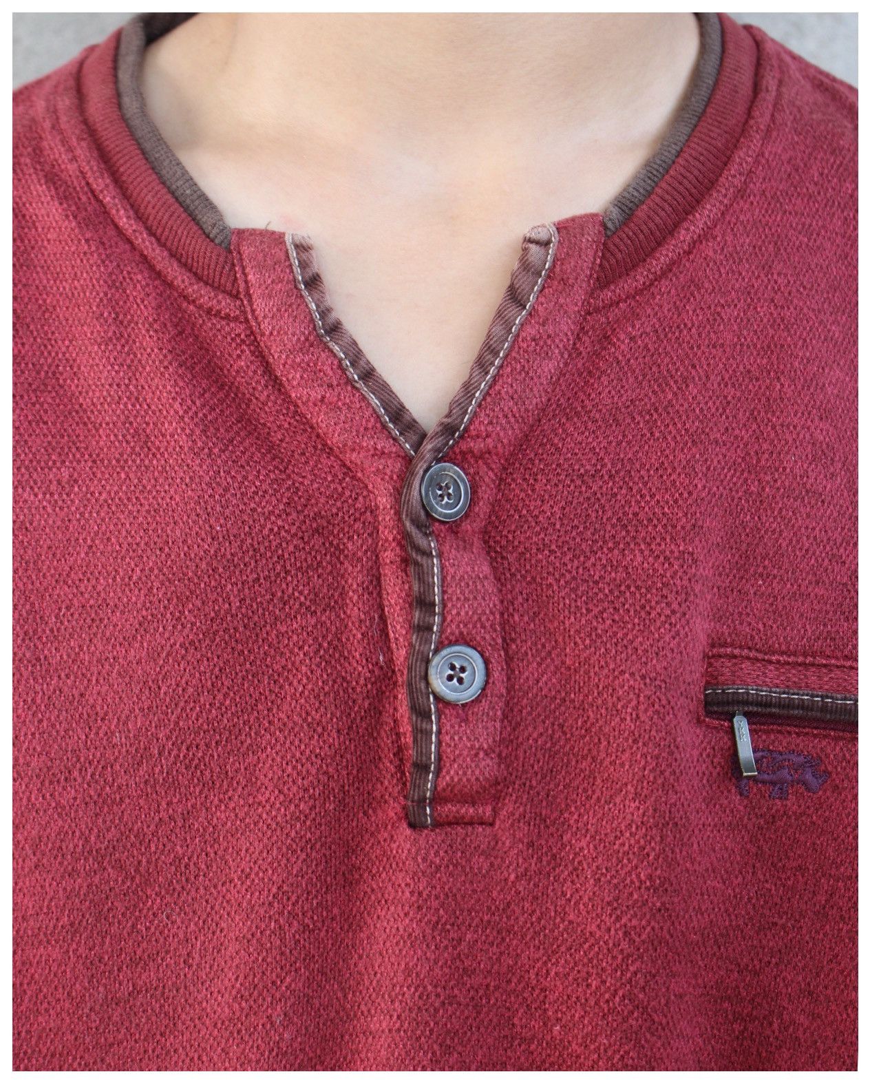 Kansai Yamamoto 2000S KANSAI YAMAMOTO UP TO YOU HENLEY SWEATER Size US L / EU 52-54 / 3 - 3 Thumbnail