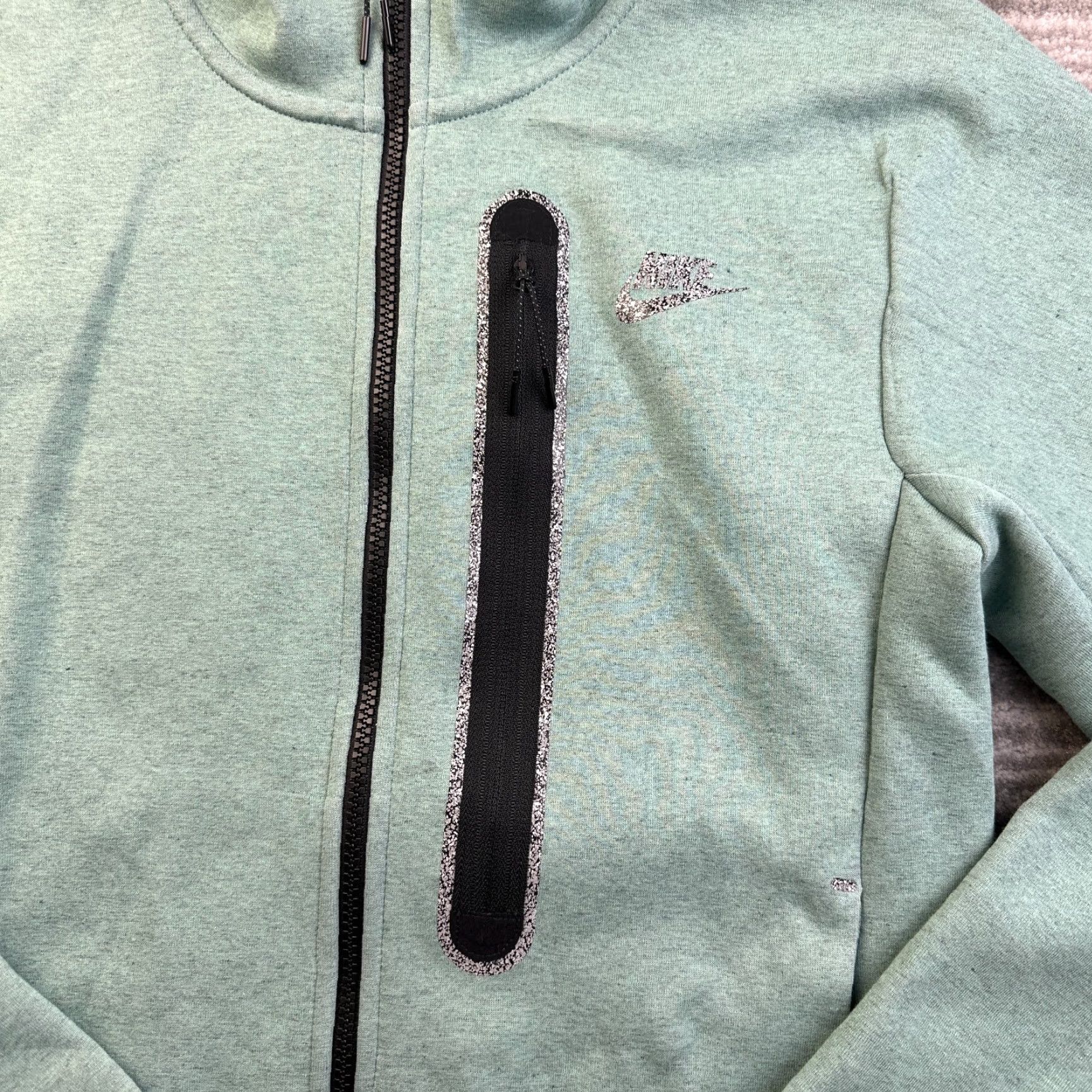 Nike Nike Tech Fleece Jacket Mens XS Green Pockets Hoodie Sweatshirt Size US XS / EU 42 / 0 - 5 Thumbnail