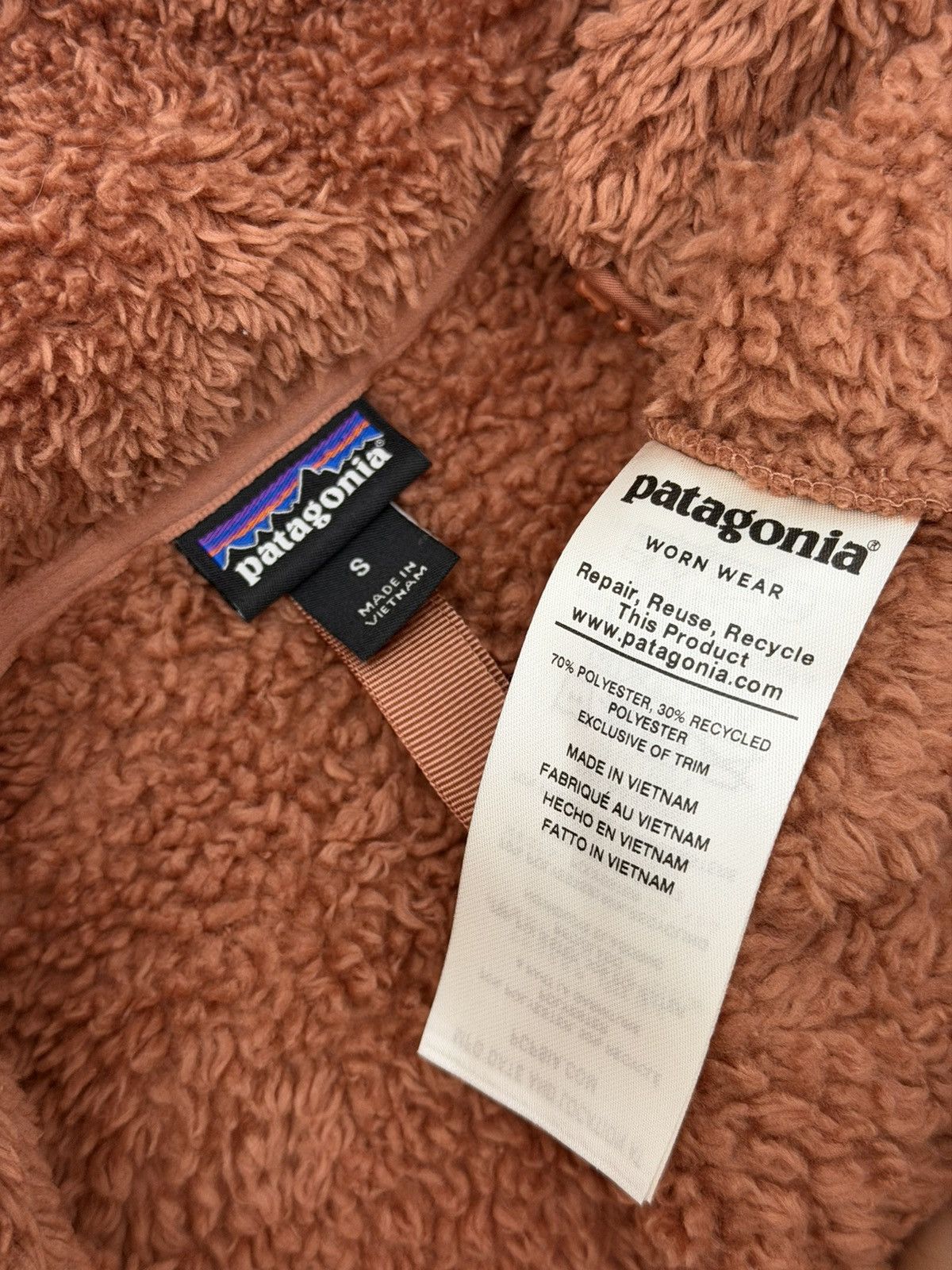 Patagonia Patagonia Womens 1/4 Zip Pullover Small Burnt Orange Sherpa Size S / US 4 / IT 40 - 6 Thumbnail
