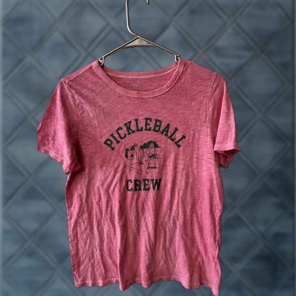 Old Navy Old Navy Pickle Ball Crew Shirt Women's Medium Pink Short Sleeve Crew Neck Size M / US 6-8 / IT 42-44 - 1 Thumbnail