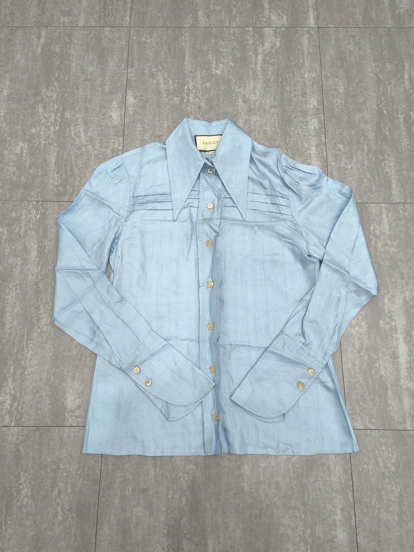 Gucci Gucci Blue Shirt m Men Size US M / EU 48-50 / 2 - 1 Thumbnail