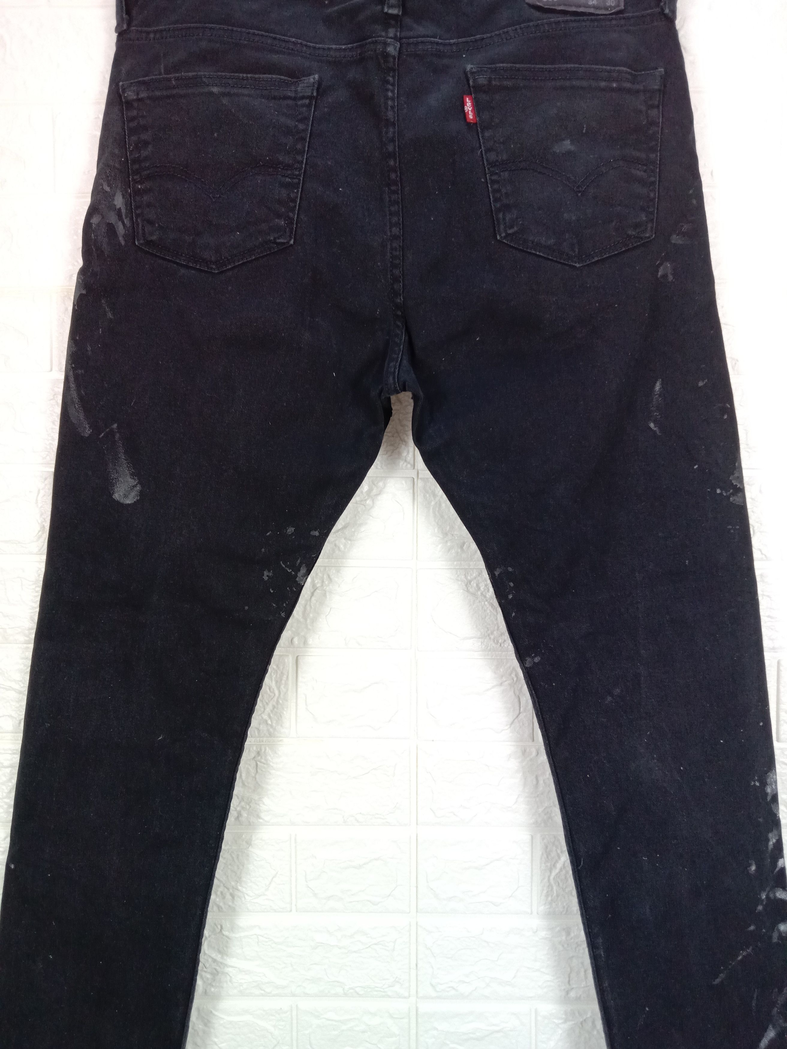 Levi's Vintage Levi's 510 Jeans Super Black Paint Splatter Denim Size US 34 / EU 50 - 7 Thumbnail