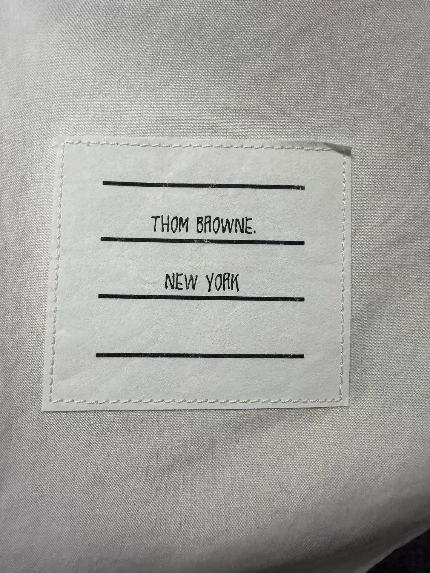 Thom Browne TB Men's Classic Double Sleeve Badge White Poplin Shirt 4 Size US XL / EU 56 / 4 - 4 Thumbnail