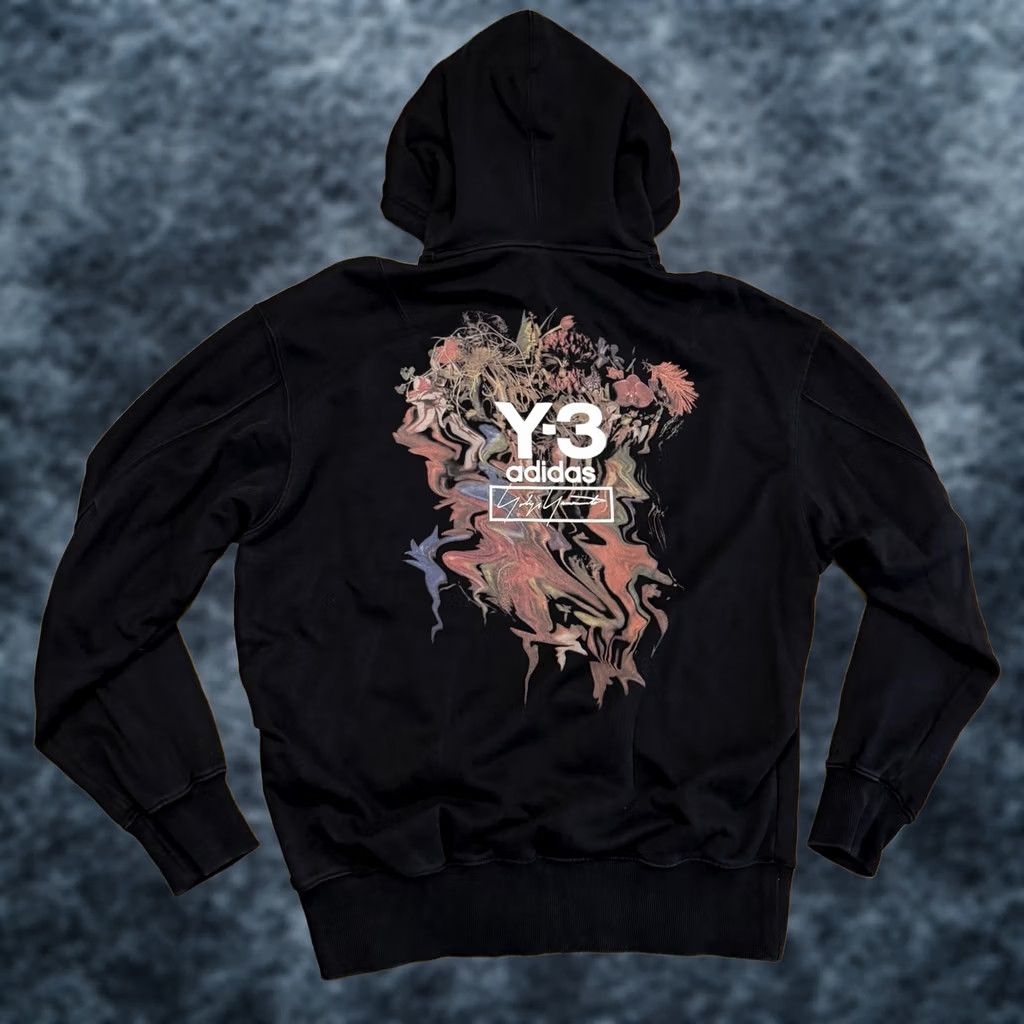 Adidas Adidas Y-3 Yohji Yamamoto Toketa Hoodie Sweatshirt XL Black Cotton Men’s Size US XL / EU 56 / 4 - 1 Thumbnail