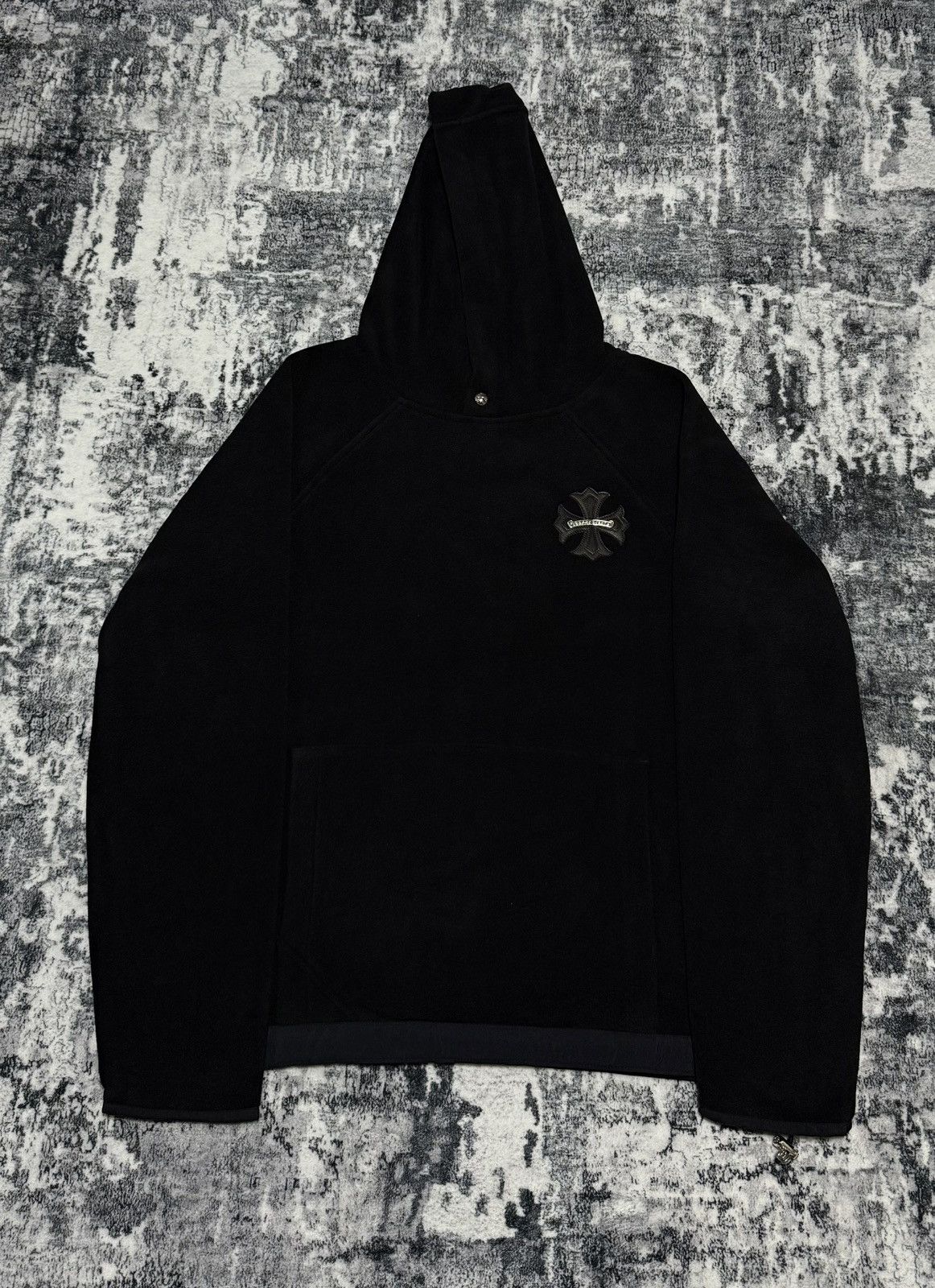 Chrome Hearts Chrome Hearts Leather Patch Fleece Hoodie Size US L / EU 52-54 / 3 - 1 Thumbnail