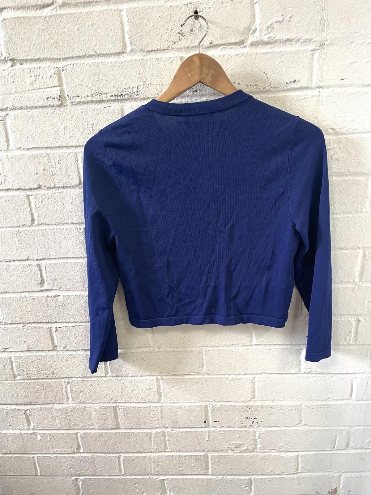 Designer Laura Ashley Women's Blue Cardigan Sweater Size 8 Size M / US 6-8 / IT 42-44 - 2 Thumbnail