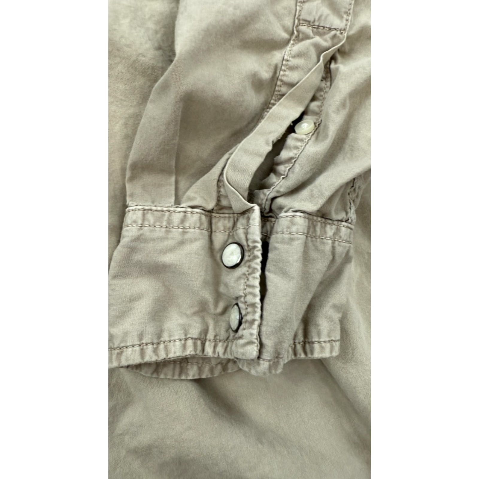 American Eagle Outfitters VINTAGE American Eagle Outfitters Shirt Men's 2XL Long Sleeve Khaki Casual Western Button-Up Size US XXL / EU 58 / 5 - 3 Thumbnail