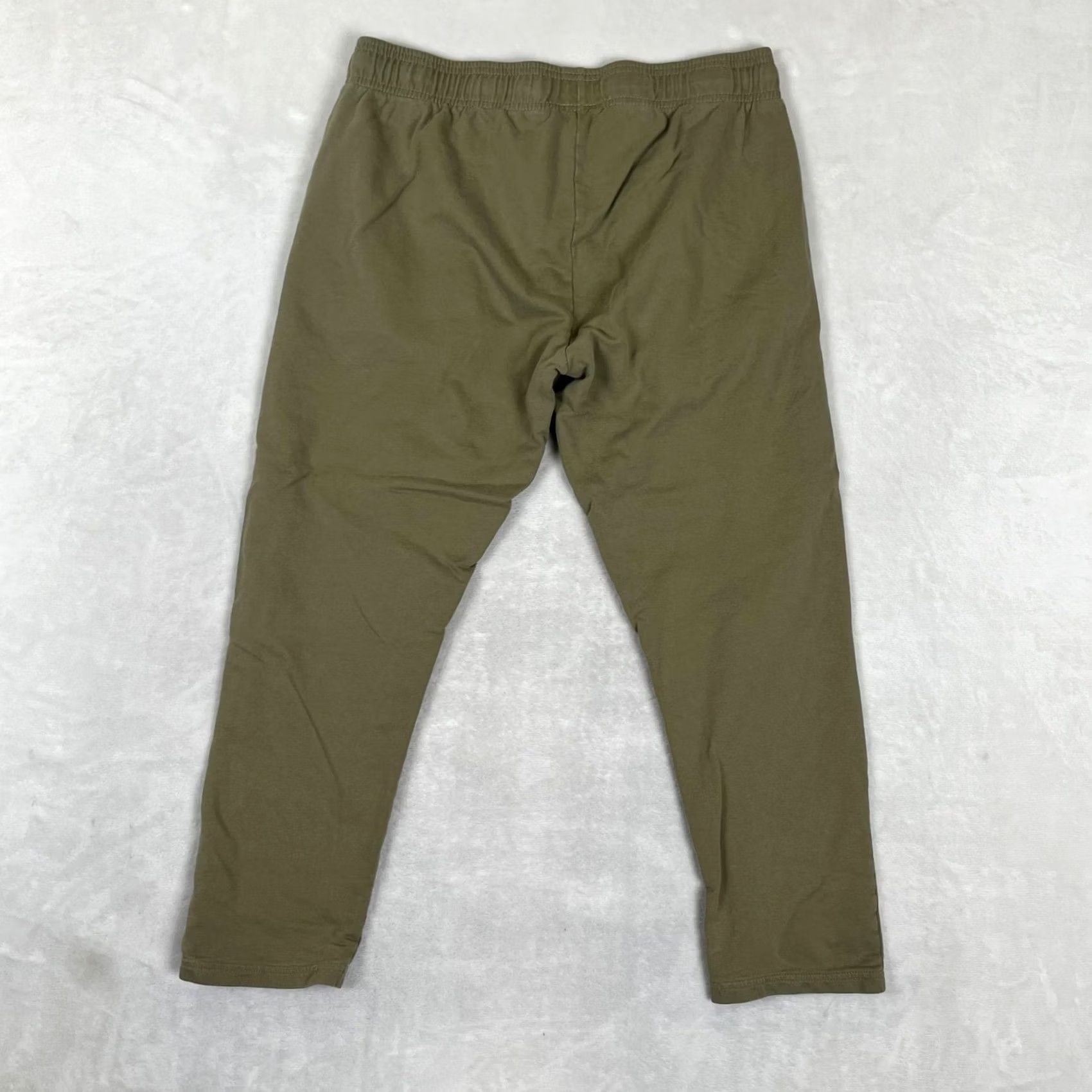 Kappa Kappa Sweatpants Green L Large Womens French Terry Elastic Waist Pockets Joggers Casual Activewear Knit Cotton Open Hem Tapered 27in Inseam KIRA OPEN Size 36" / US 14 / IT 50 - 6 Thumbnail