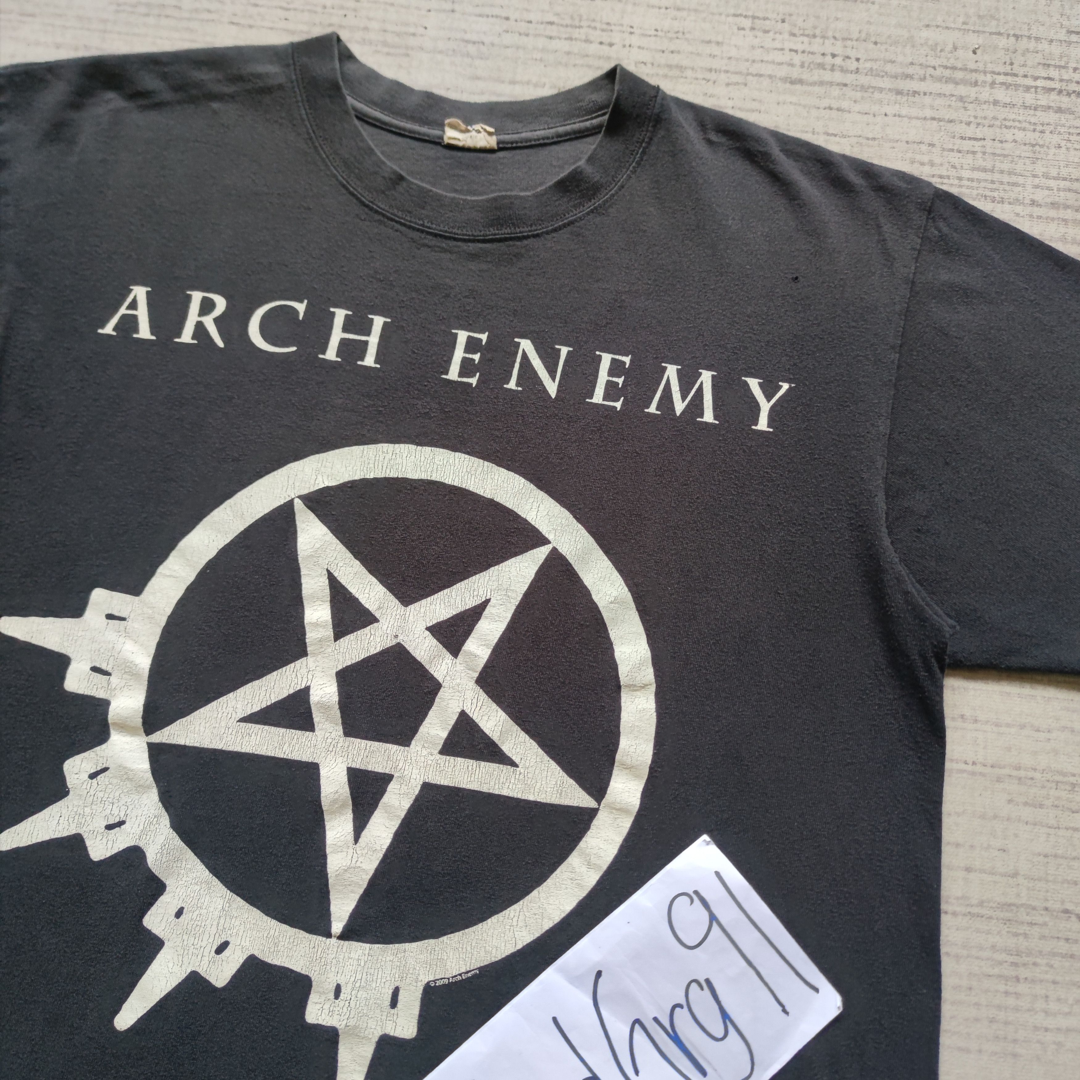 Band Tees × Vintage Vintage 2009 Arch Enemy "Pure Fucking Metal" Size US L / EU 52-54 / 3 - 7 Thumbnail
