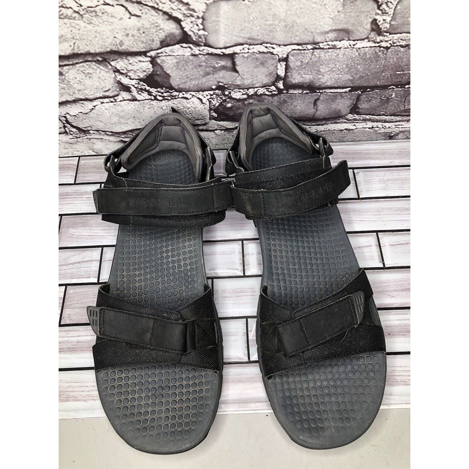 Merrell Merrell Black Synthetic Hiking AnkleStrap Performance Sandal Size US 14 / EU 47 - 9 Thumbnail