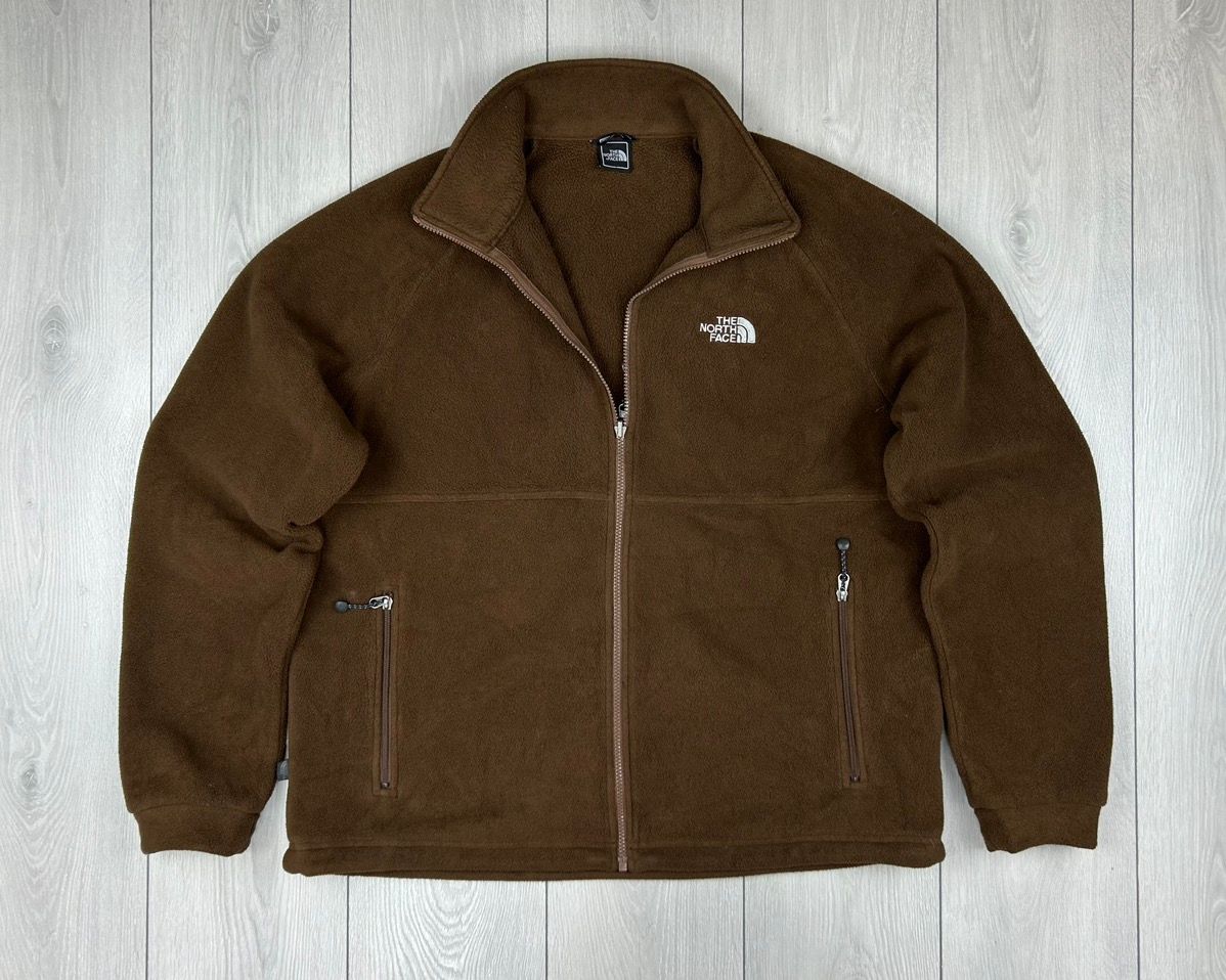 Pre-owned The North Face X Vintage The North Face Vintage Fleece Jacket Size Xl In Brown