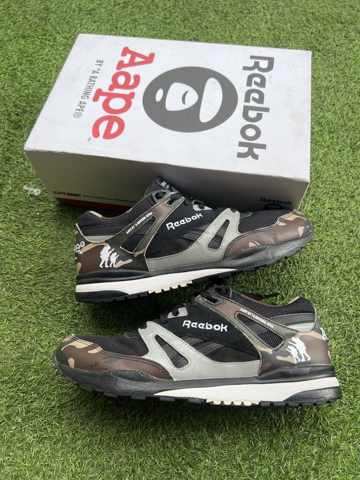Bape × Reebok Reebok x Bape Ventilator Aape Camo Black V63541 Size US 10 / EU 43 - 3 Thumbnail