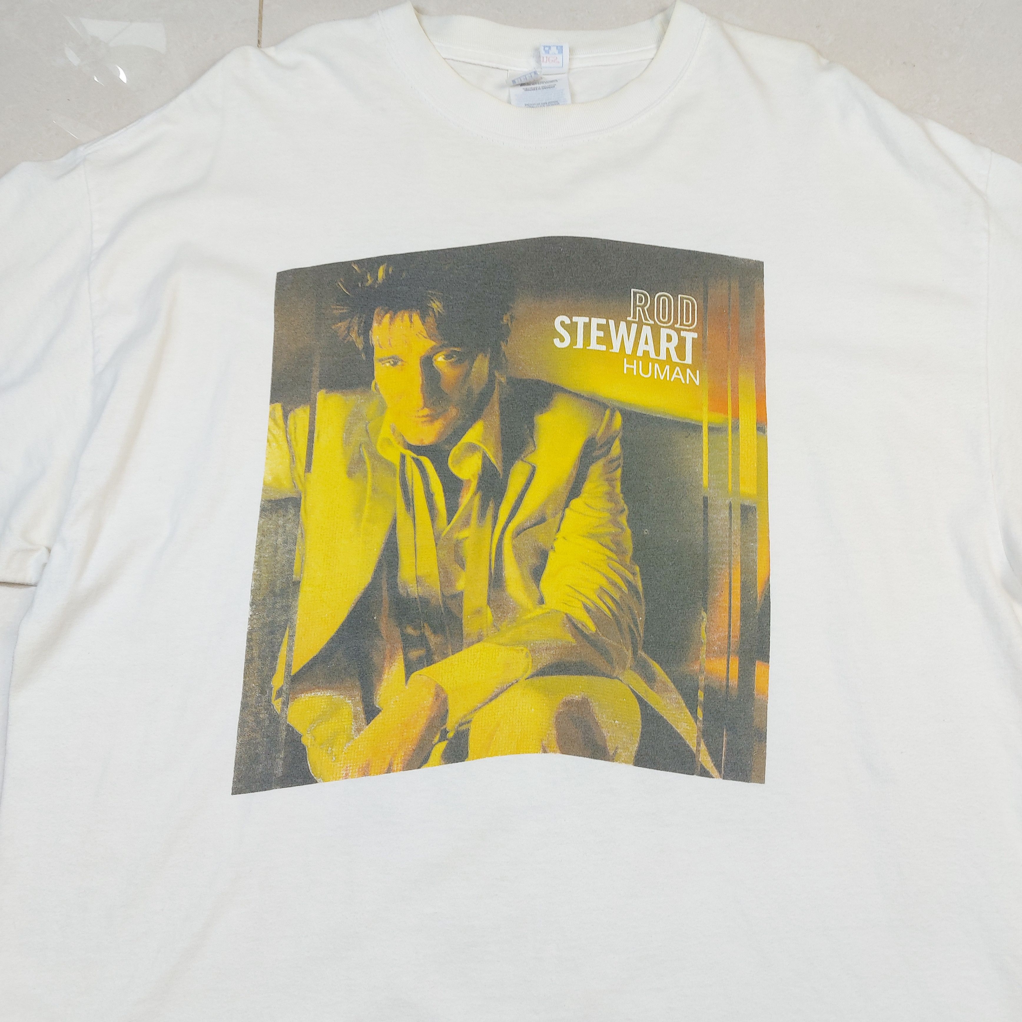 Band Tees Vintage 2001 Rod Stewart Human Tour Double-Sided TEE Size US XL / EU 56 / 4 - 8 Thumbnail