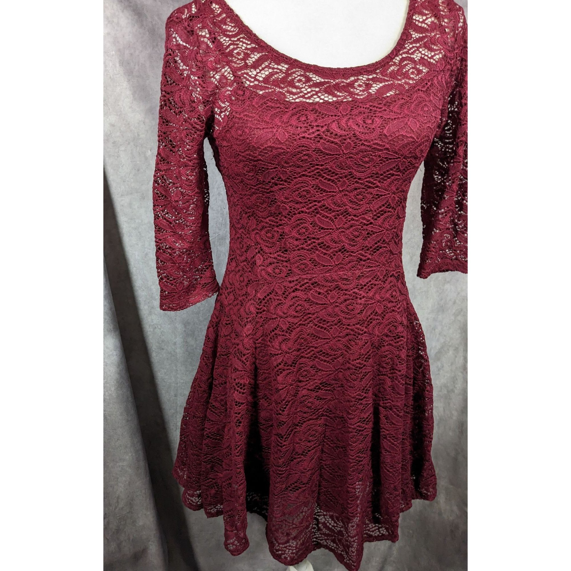 Other Fishbowl Lace Illusion Red A Line Dress Size XS Size XS / US 0-2 / IT 36-38 - 8 Thumbnail