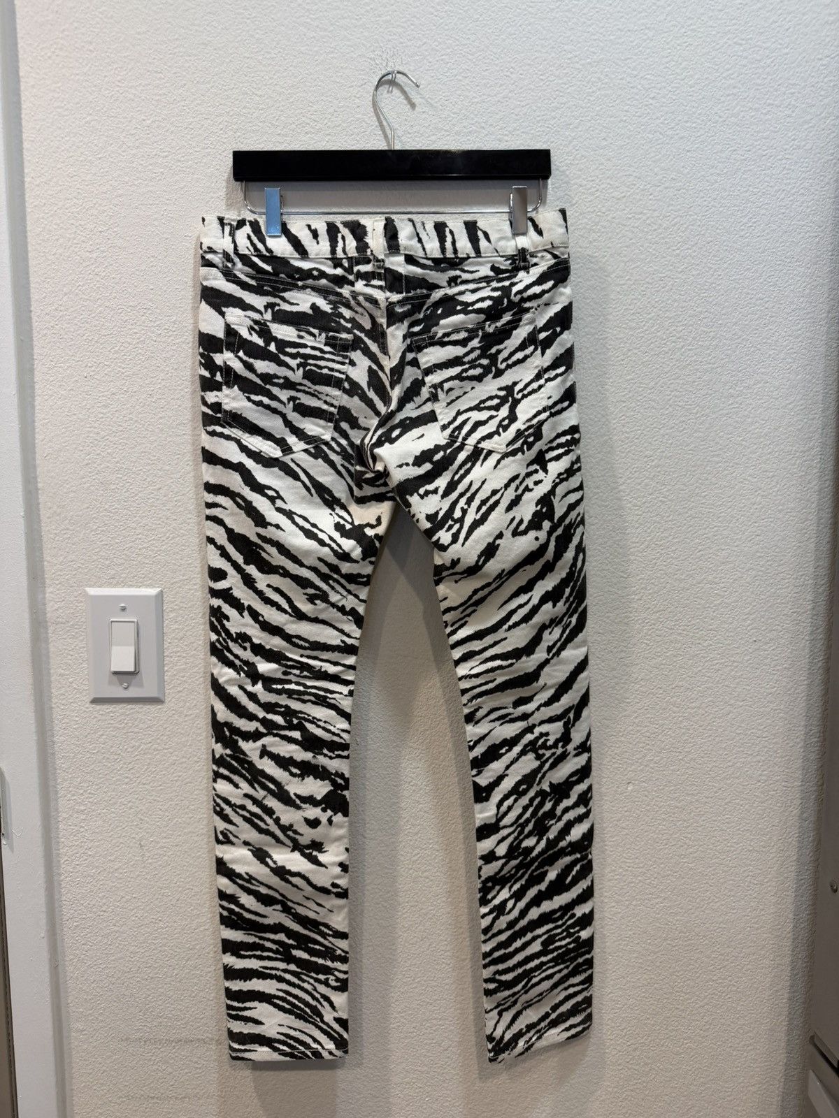 Saint Laurent Paris SS14 Tiger D02 Denim Jeans 30 Size US 31 - 4 Thumbnail