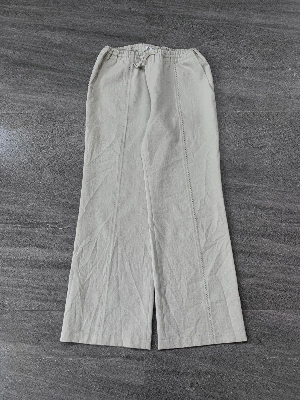 Pleats Please Issey Miyake Square-Cut Seam Pants Size US 29 - 2 Thumbnail