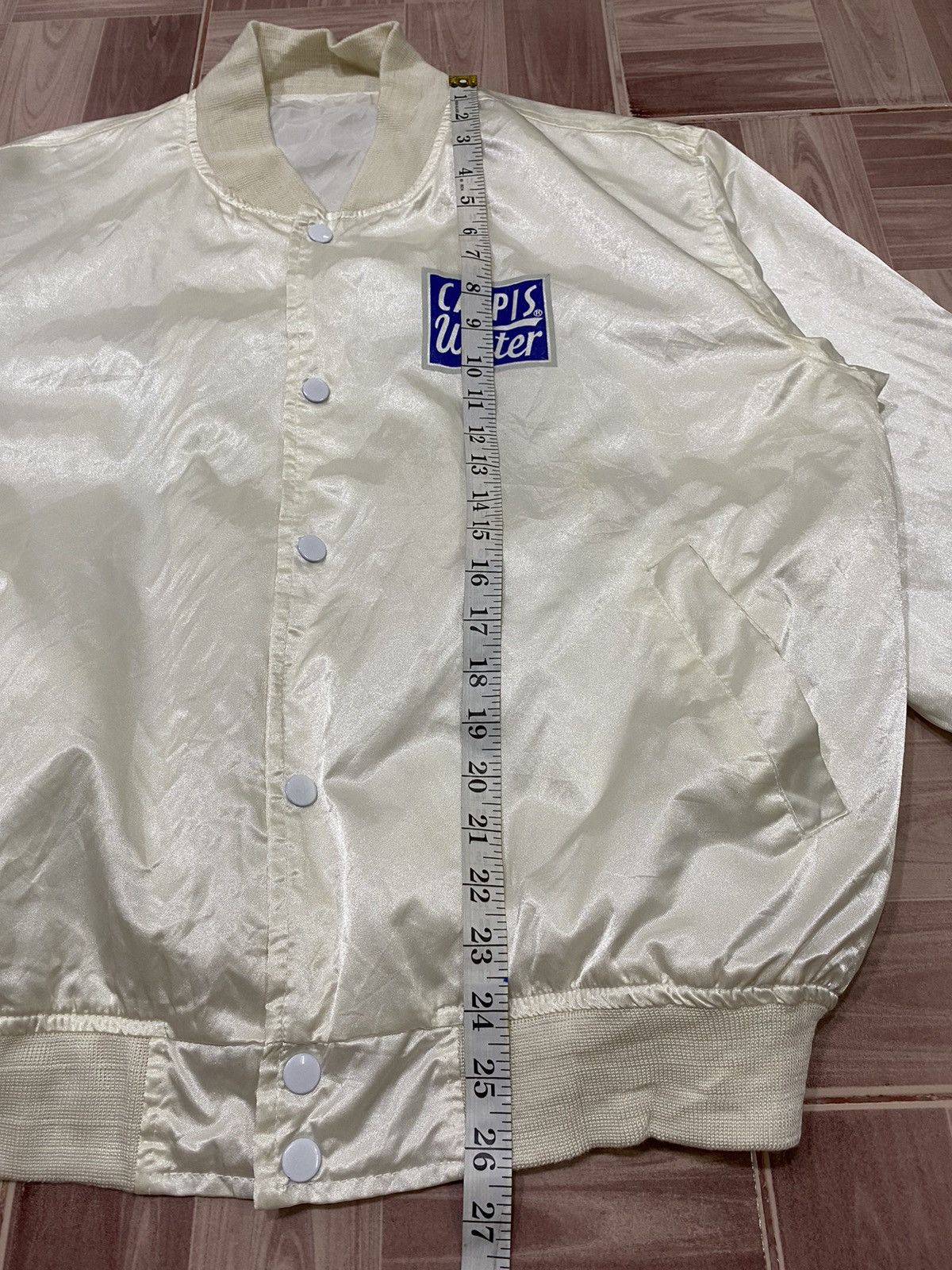 Vintage Satin Jacket Calpis water japan cultured water Size US L / EU 52-54 / 3 - 6 Thumbnail