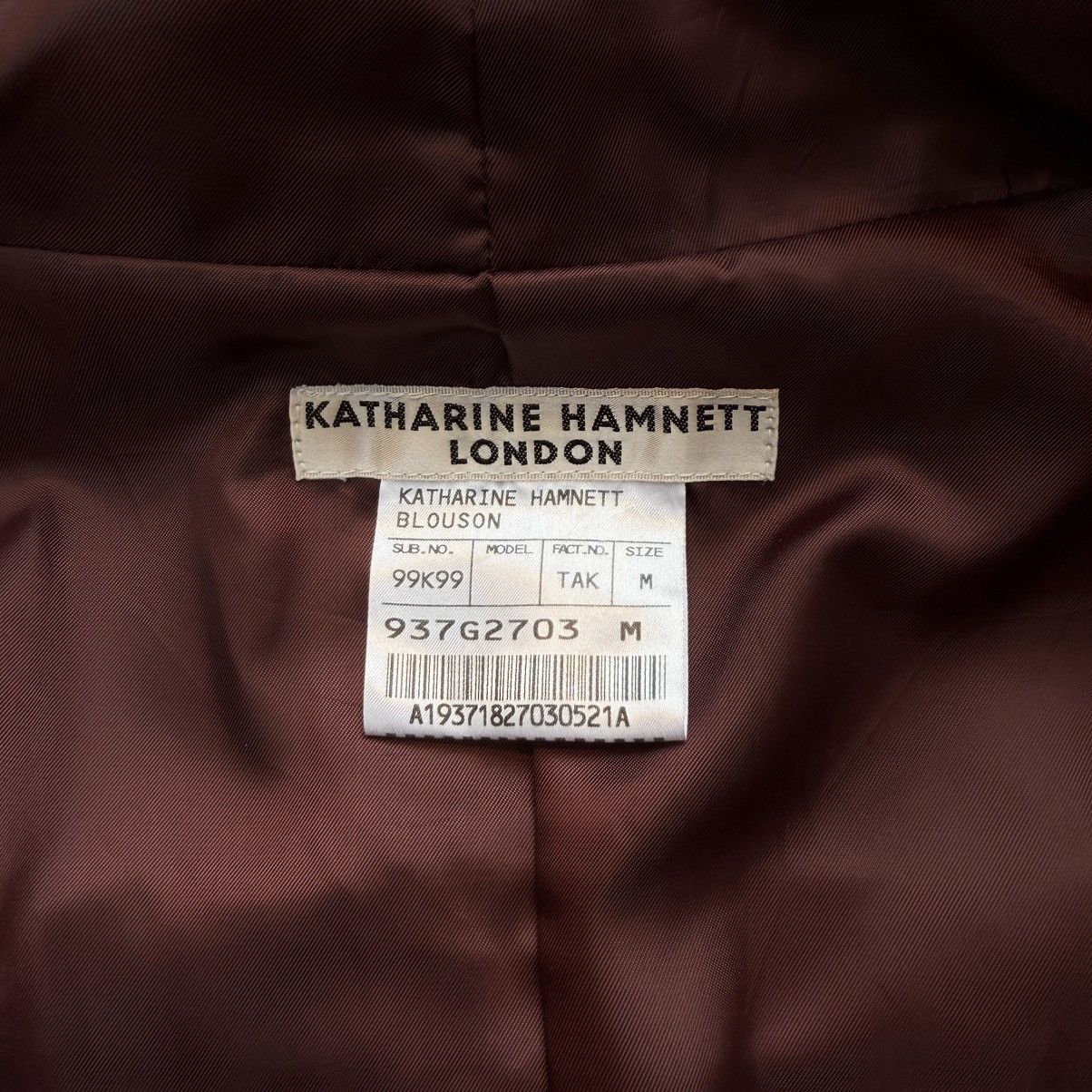Katharine Hamnett London 2000s Katharine Hamnett "Alien Asymmetrical Goat Skin Jacket Size US M / EU 48-50 / 2 - 12 Thumbnail
