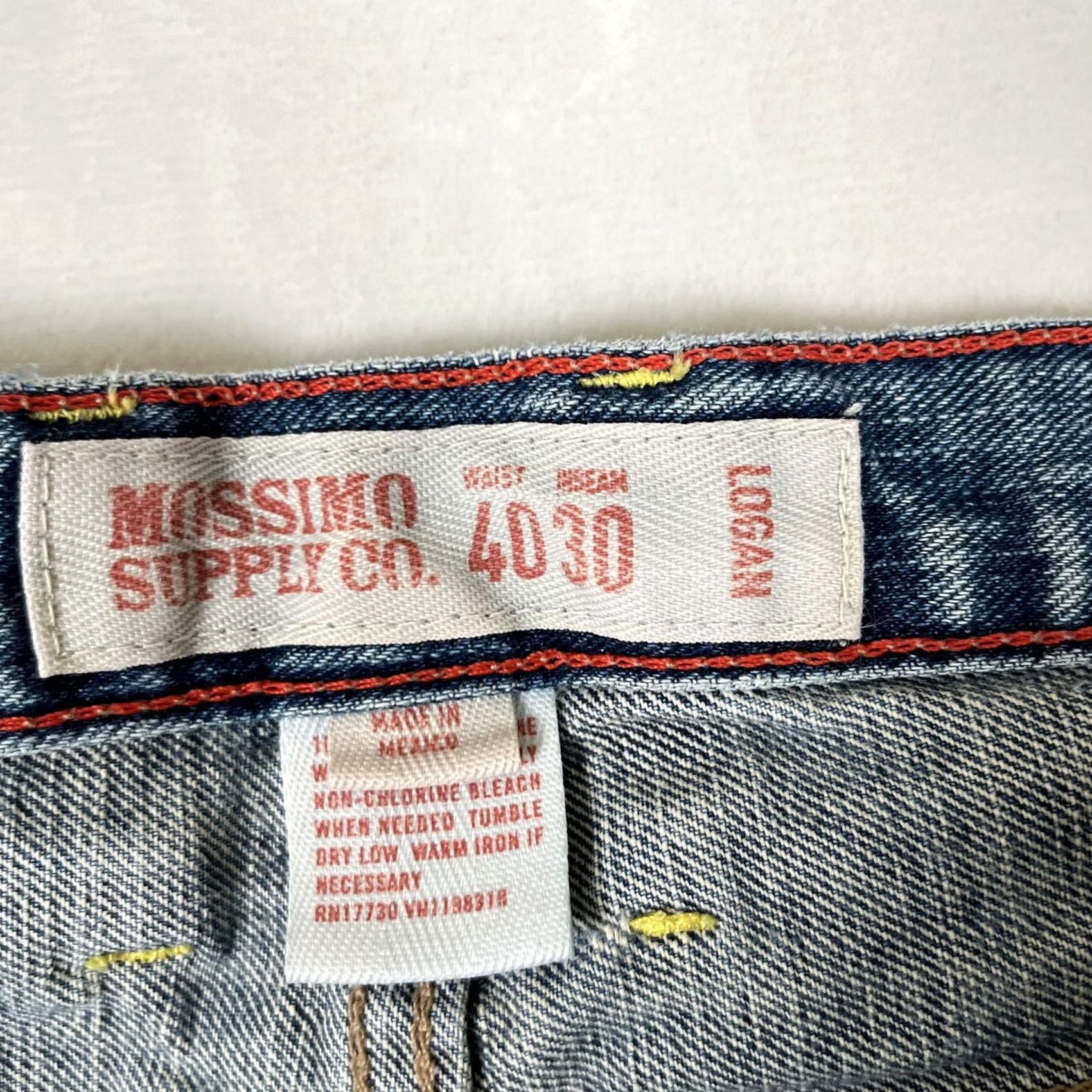 Mossimo VINTAGE Mossimo Supply Co Logan Jeans Mens 40x30 Blue Relaxed Straight Denim Y2K Jeans Mens 40x30 Blue Distressed Pockets Cotton Zip Belt Loops Size US 40 / EU 56 - 4 Thumbnail