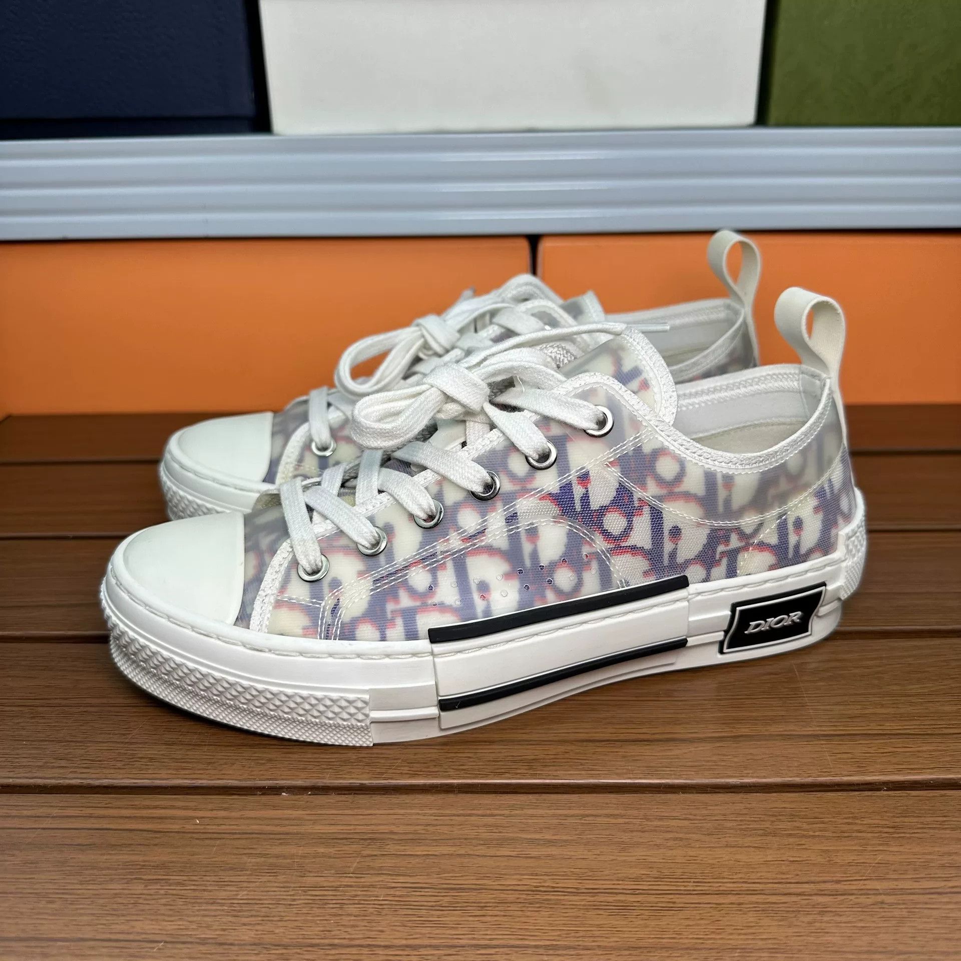 Dior Dior Blue Lowtop Sneakers it_37 Women Size US 7 / IT 37 - 1 Thumbnail