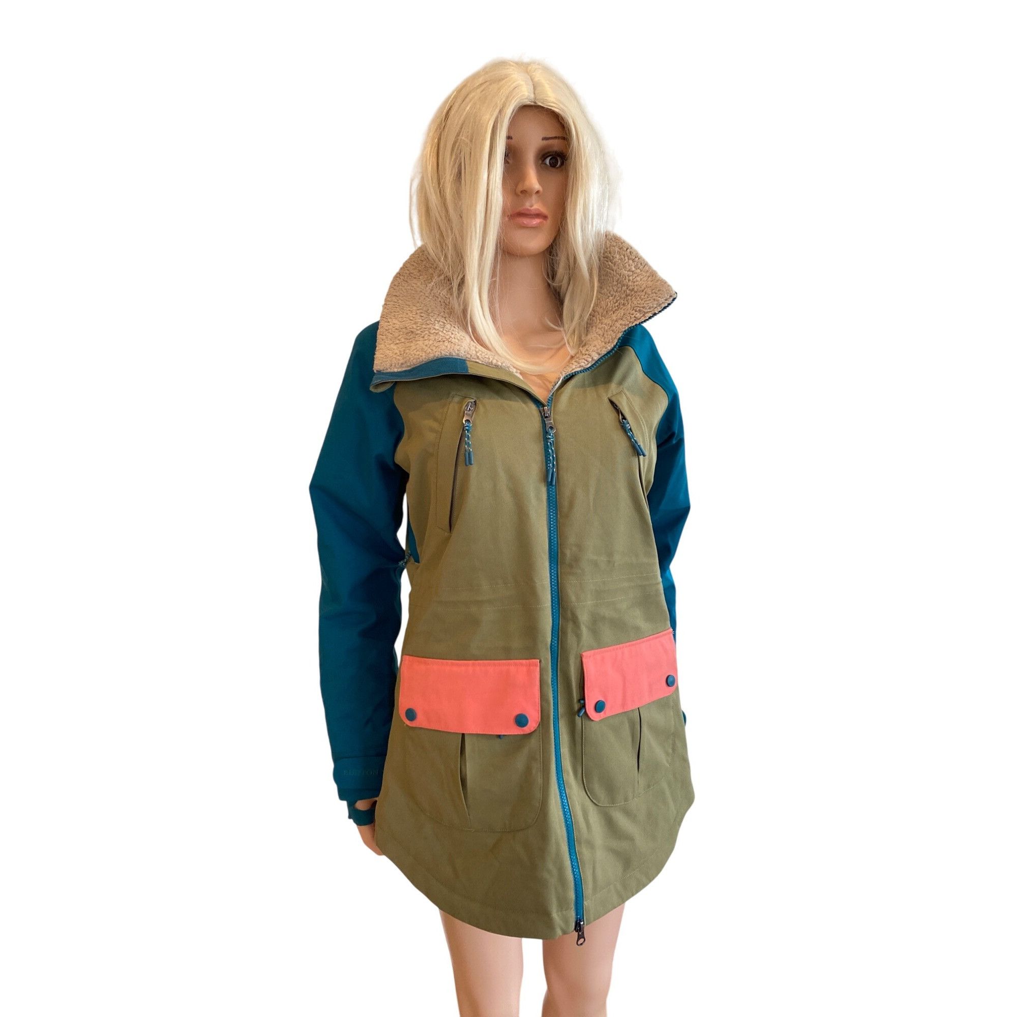 Burton NWOT Burton Prowess Snowboard Jacket Women's S Shaded Spruce Size S / US 4 / IT 40 - 7 Thumbnail