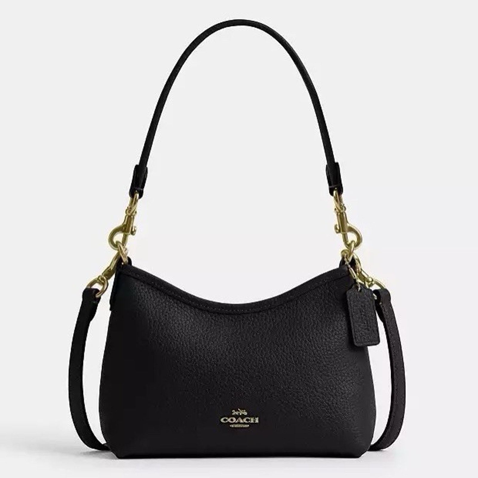 Coach NWT COACH Laurel Small Shoulder Bag CBH16 Gold/Black Size ONE SIZE - 6 Thumbnail