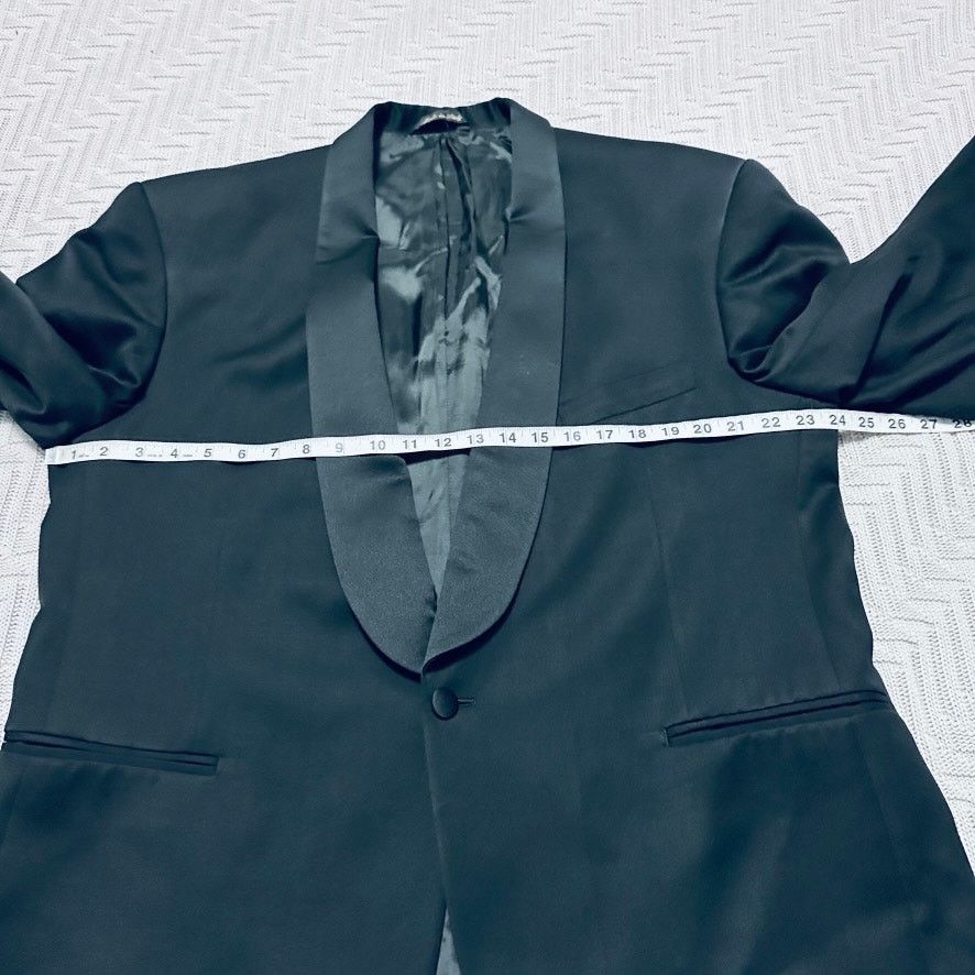Vintage Paolo Vista black tuxedo jacket Size 46R - 8 Thumbnail