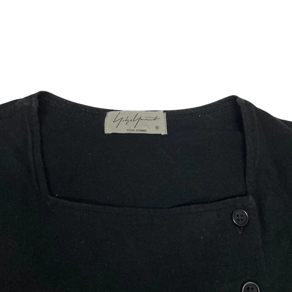 Yohji Yamamoto Yohji Yamamoto pour homme/Modified Henley T-shirt Size US L / EU 52-54 / 3 - 4 Thumbnail