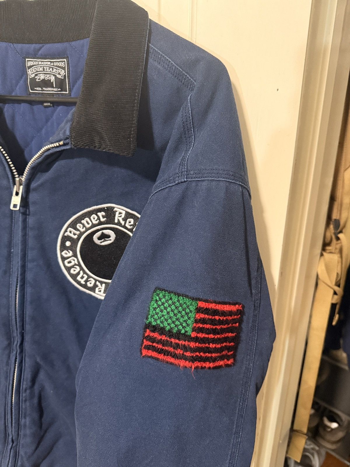 DENIM TEARS × Stussy Stussy denim tears canvas work jacket Size US L / EU 52-54 / 3 - 2 Thumbnail