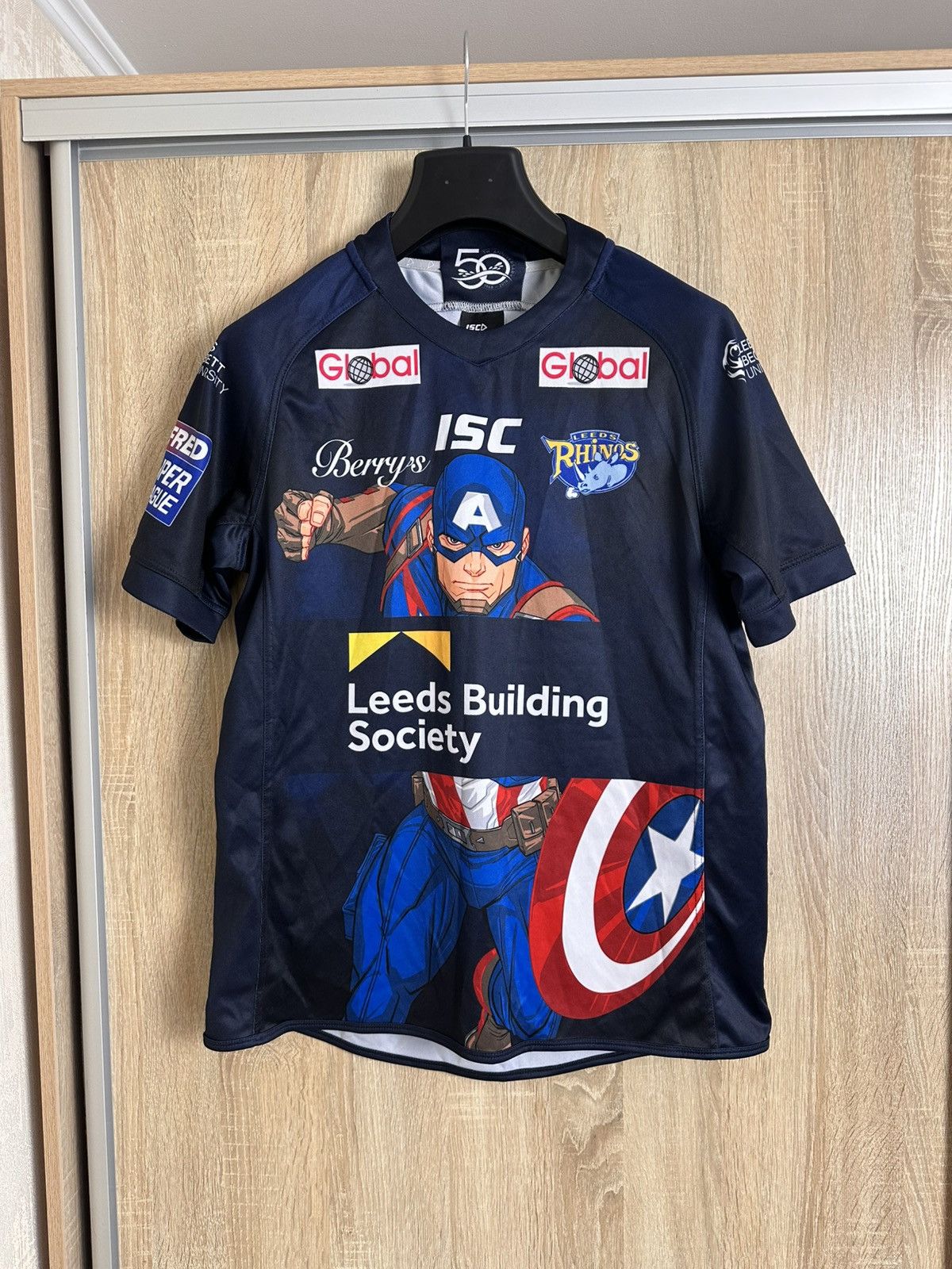 Vintage 🔥 Leeds Rhinos 2018 Captain America Rare Rugby Jersey Shirt Size US M / EU 48-50 / 2 - 1 Thumbnail