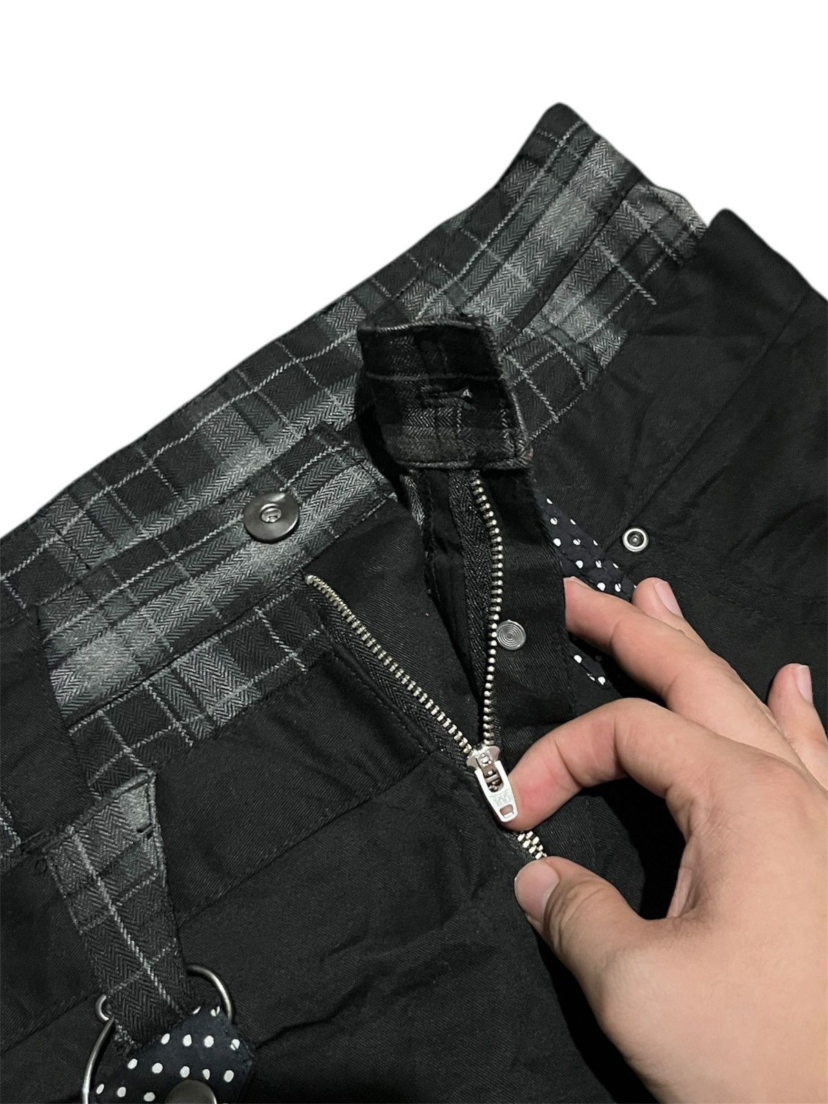 If Six Was Nine Black Double Waist Bondage Japan Pant Ragout Size US 29 - 8 Thumbnail