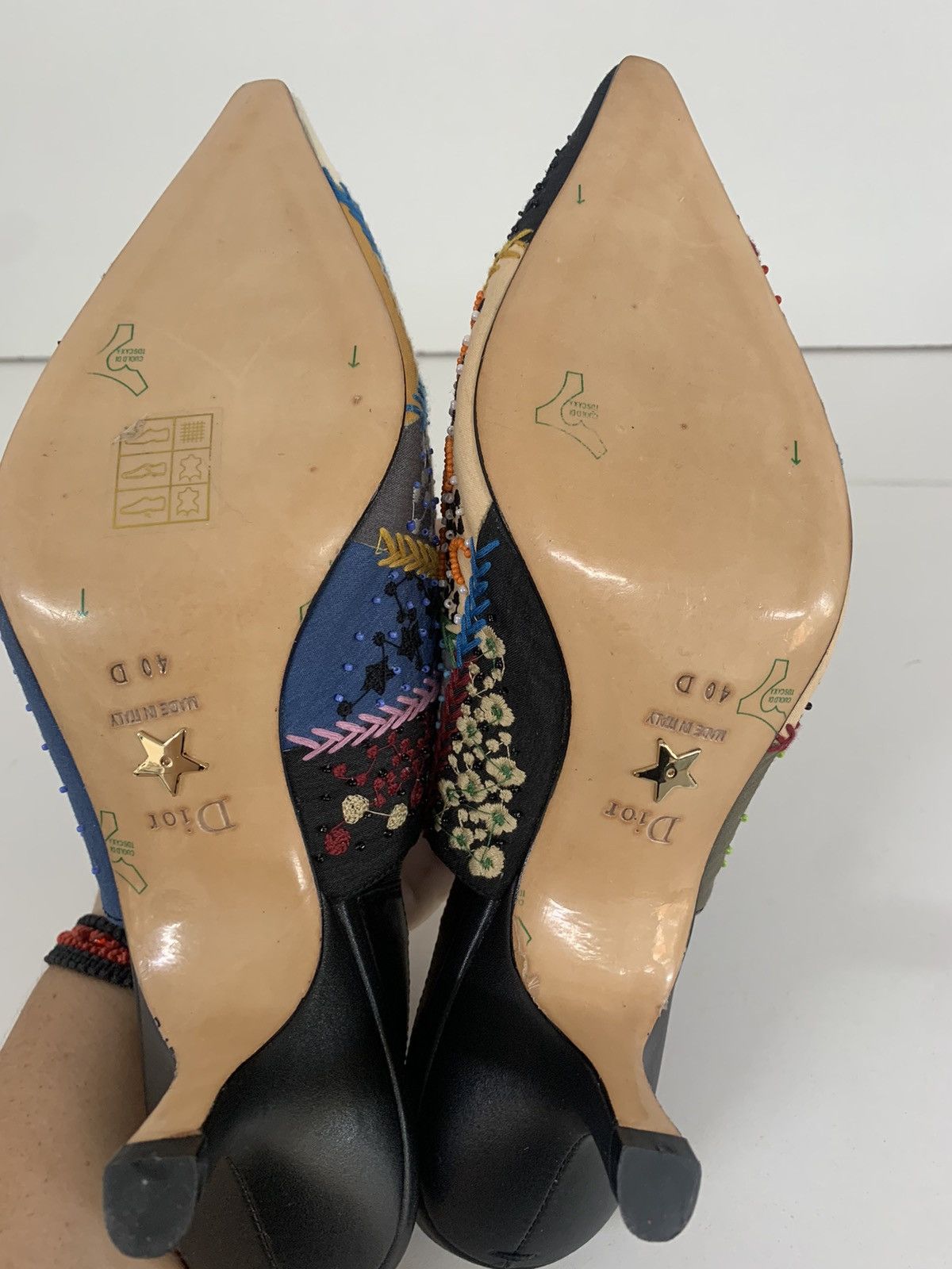 Dior Heel Dior Embroidered Calfskin Size US 9 / IT 39 - 7 Thumbnail