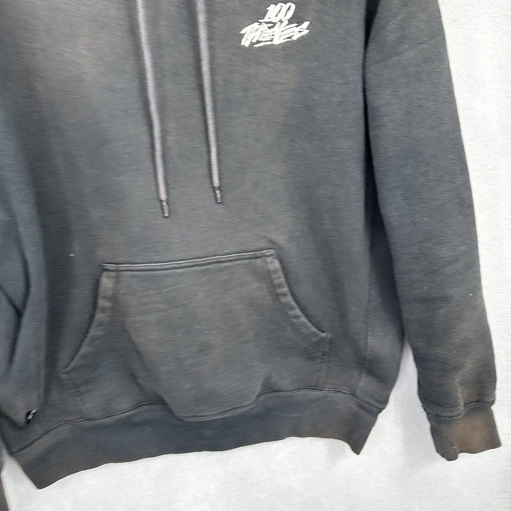 100 Thieves VINTAGE 100 Thieves Hoodie Mens M Grunge 2020 Season Pullover Sweatshirt Distressed Black Graphic Hooded Pockets Mens Size US M / EU 48-50 / 2 - 3 Thumbnail