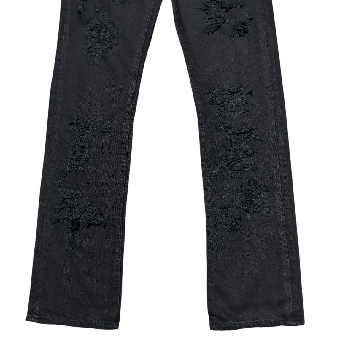 GOSTAR DE FUGA Cavaria Black Distressed Denim Jeans Size US 28 / EU 44 - 6 Thumbnail