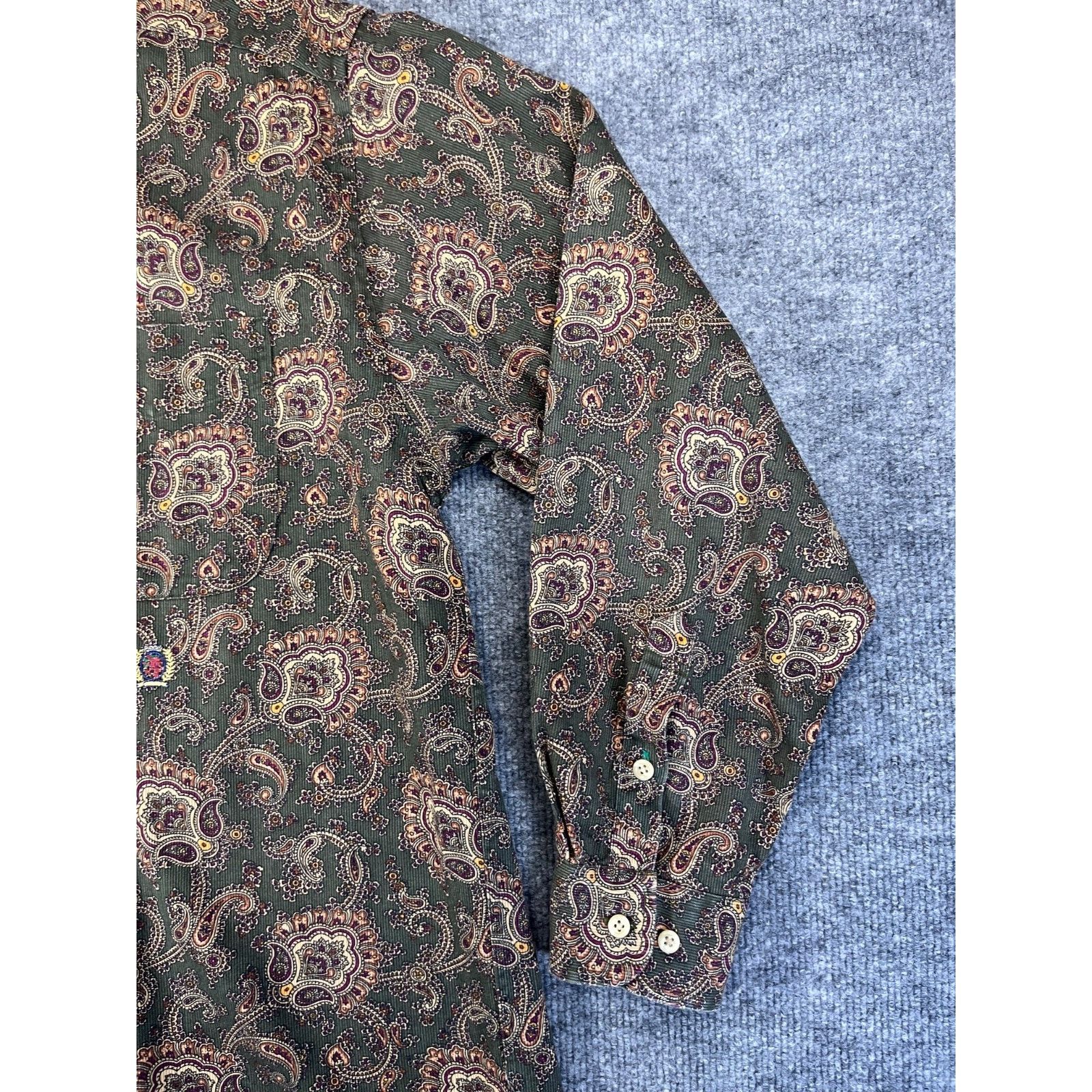 Tommy Hilfiger Tommy Hilfiger Shirt Mens M Paisley Button Long Sleeve 90s Size US M / EU 48-50 / 2 - 7 Thumbnail