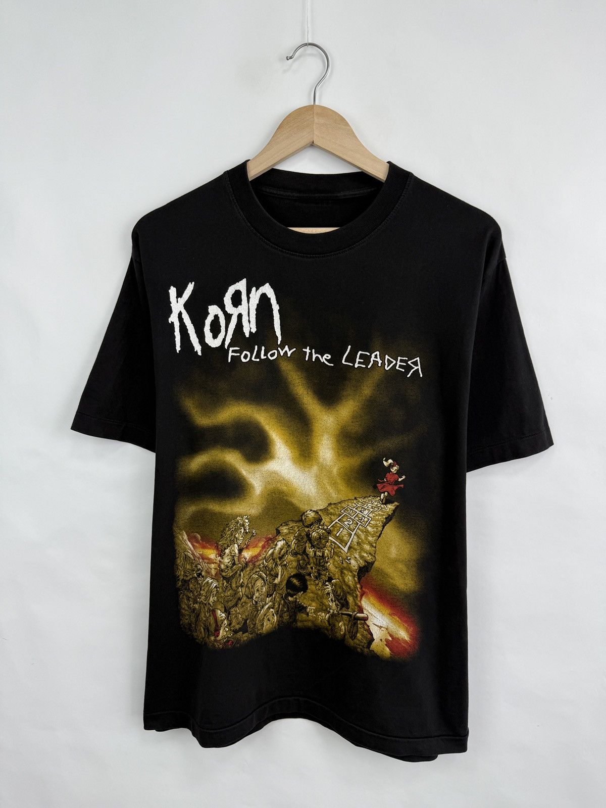 Band Tees 🇺🇸 Vintage 90s Korn Rock Band T-Shirt Rare Retro Hype Y2K Size US M / EU 48-50 / 2 - 4 Thumbnail