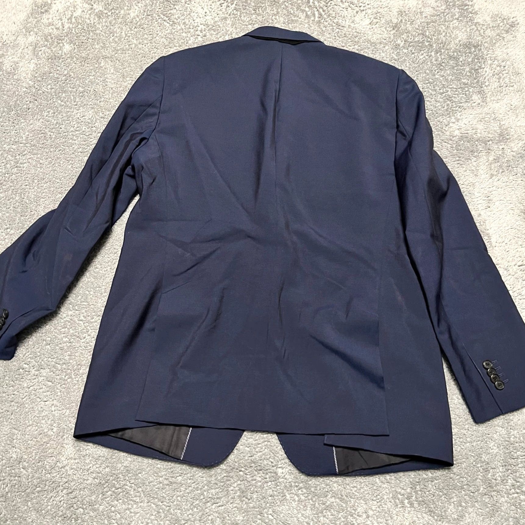 Banana Republic Banana Republic Jacket Blazer Mens 44R Blue Mohair Wool Marzotto 2 Button Coat Regular Mens Size 44R - 3 Thumbnail