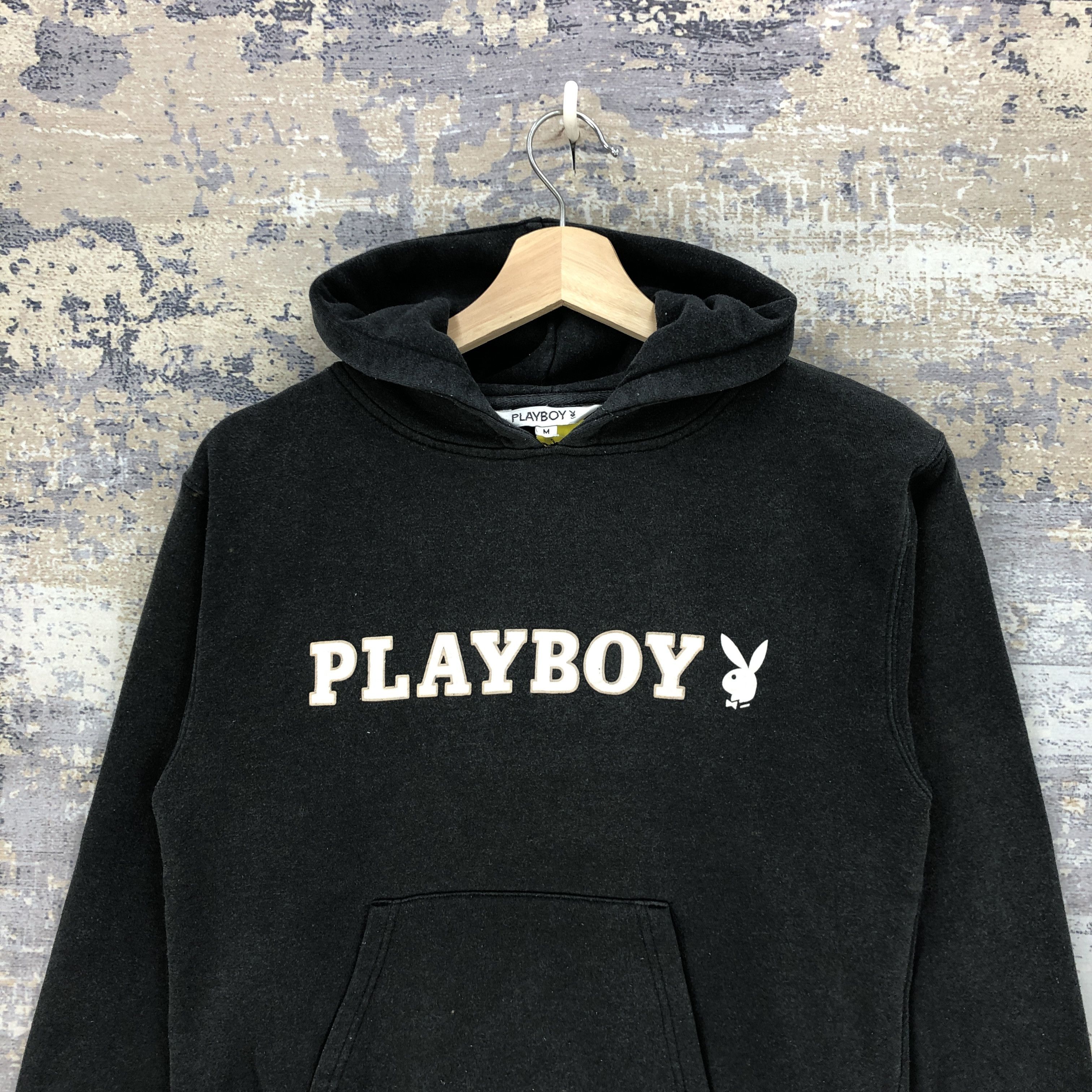 Vintage 90s Playboy Hoodie Sweater Playboy Hooded Sweatshirt