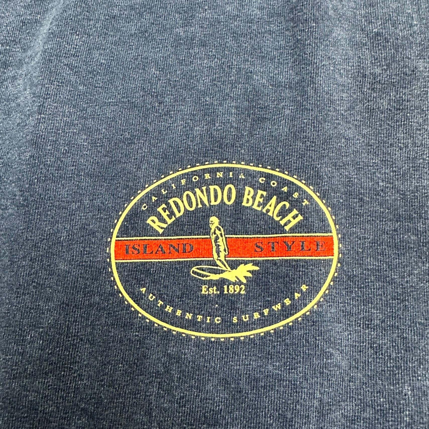 Vintage Renondo Beach T-Shirt Men 2XL Blue Short Sleeve Crew Neck Cotton Logo All Seasons Beach Tropical Mens Size US XXL / EU 58 / 5 - 5 Thumbnail