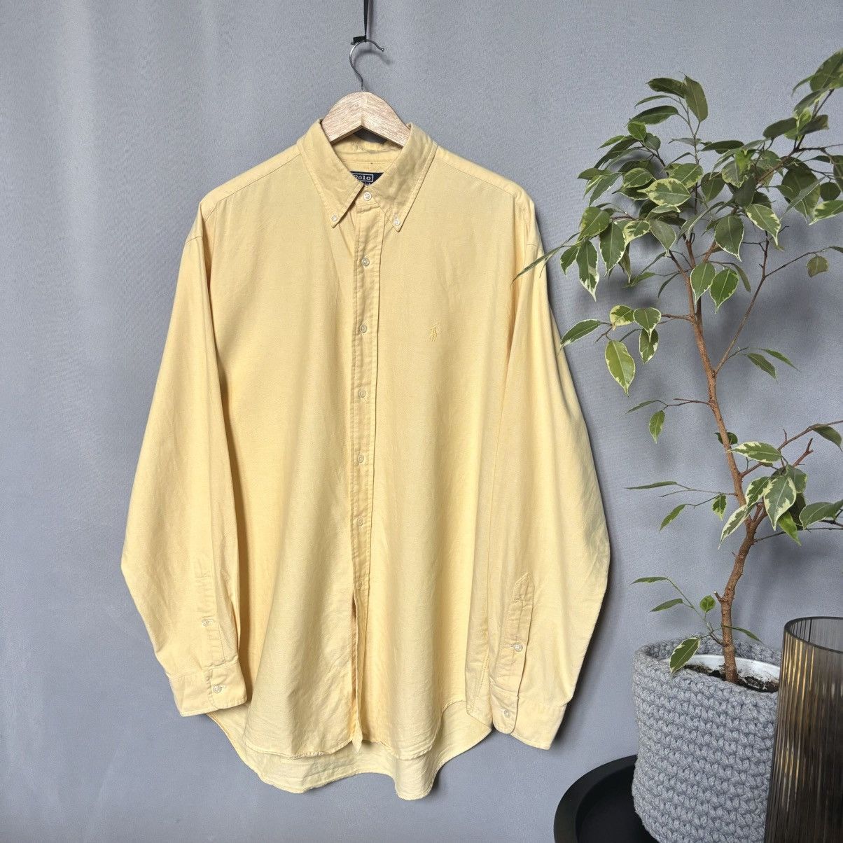 Polo Ralph Lauren Polo Ralph Lauren Blake cotton shirt yellow large vintage Size US L / EU 52-54 / 3 - 1 Thumbnail
